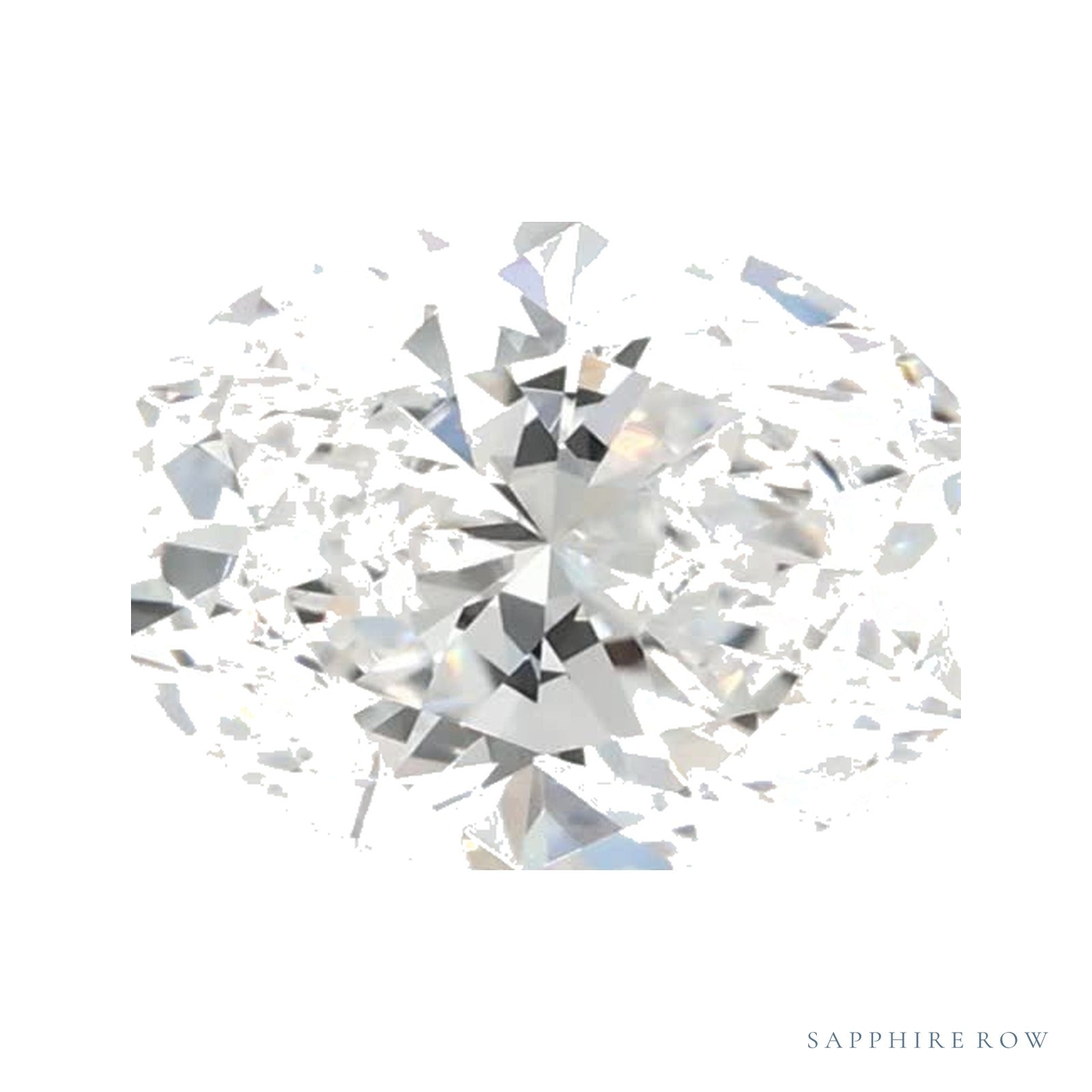 0.94 ct lab-grown diamond, oval cut | Sapphire Row · cut4