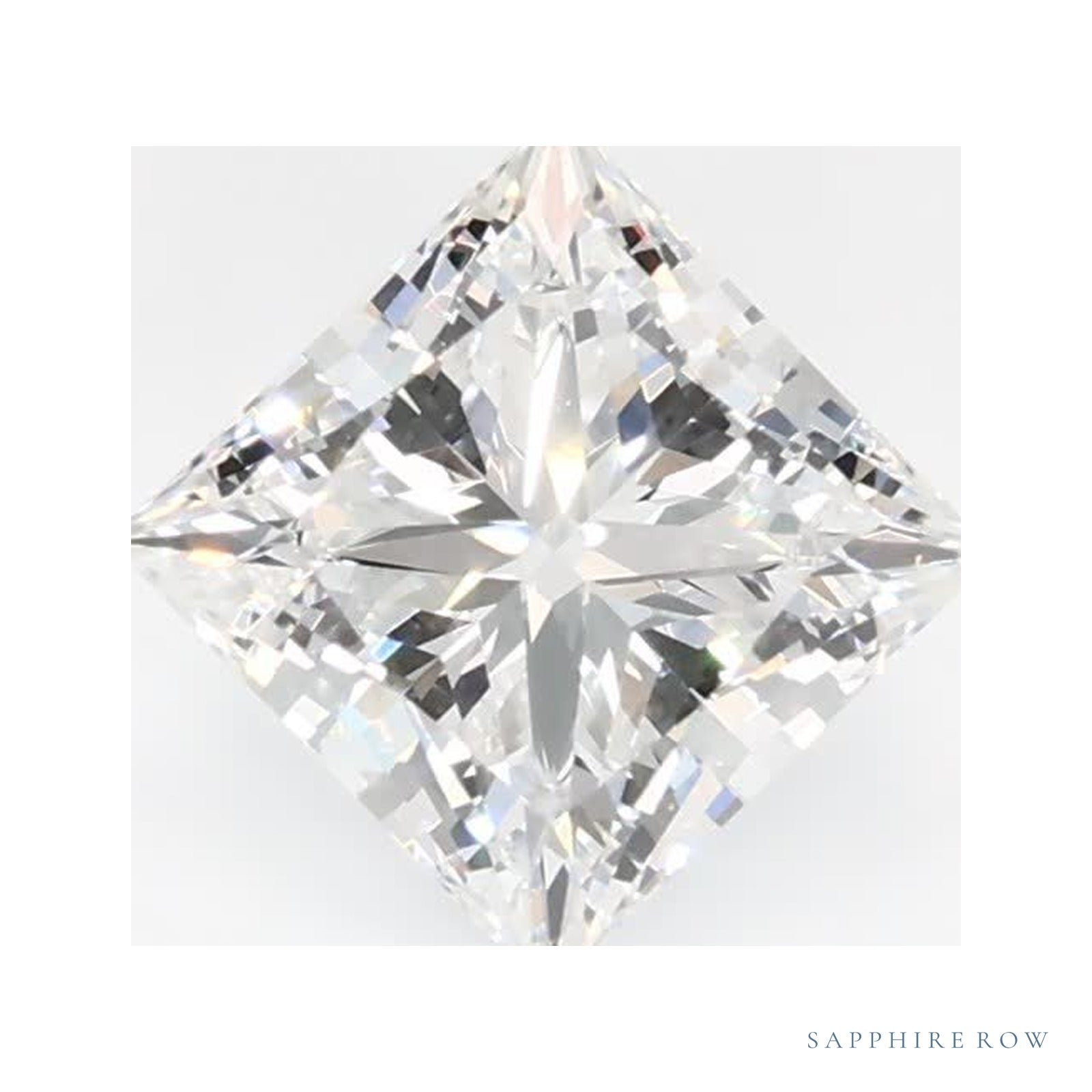 0.93 ct lab-grown diamond, square cut | Sapphire Row · cut4
