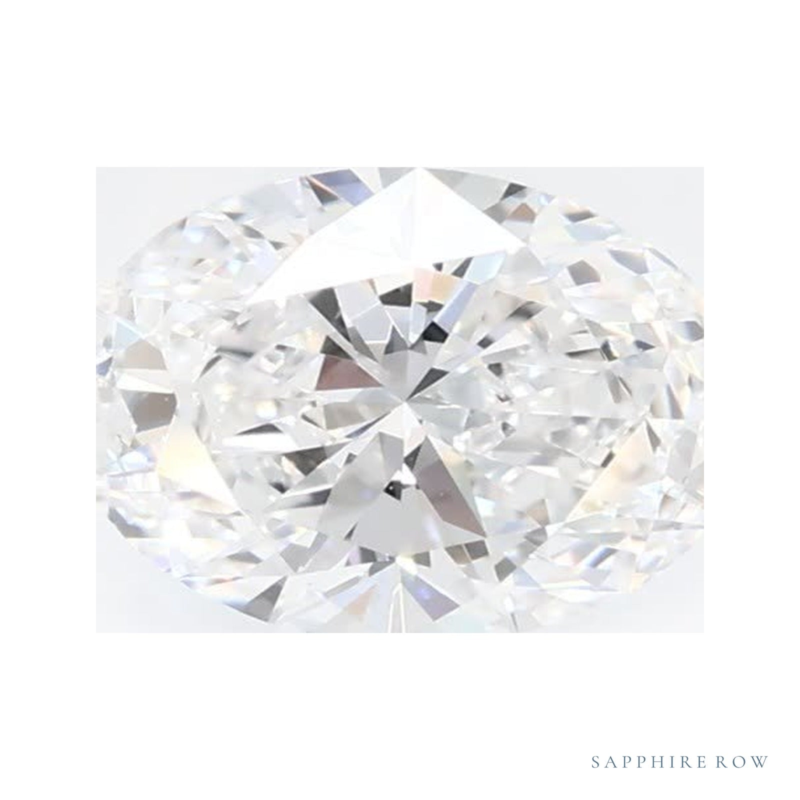 0.93 ct lab-grown diamond, oval cut | Sapphire Row · cut4