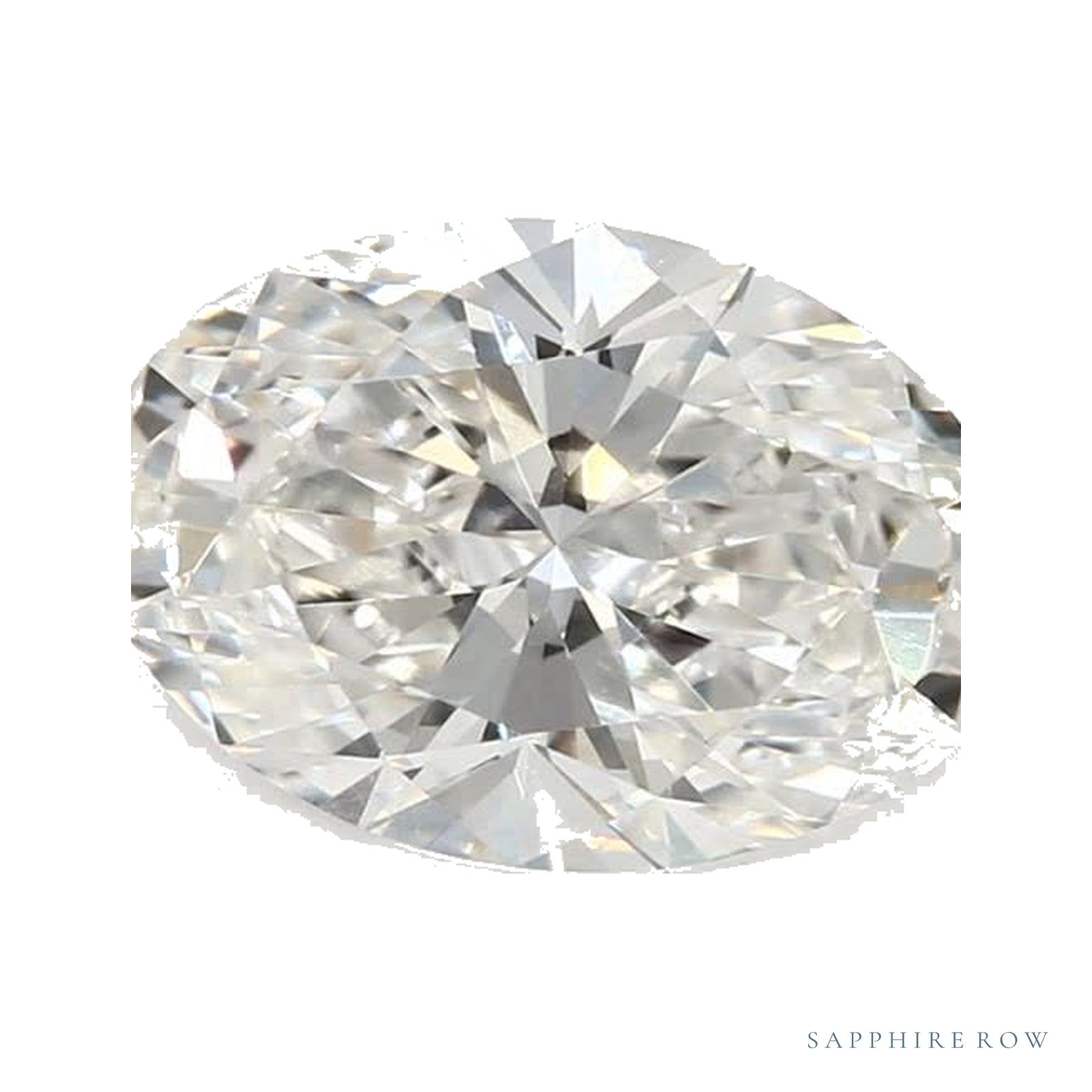 0.91 ct lab-grown diamond, oval cut | Sapphire Row · cut4