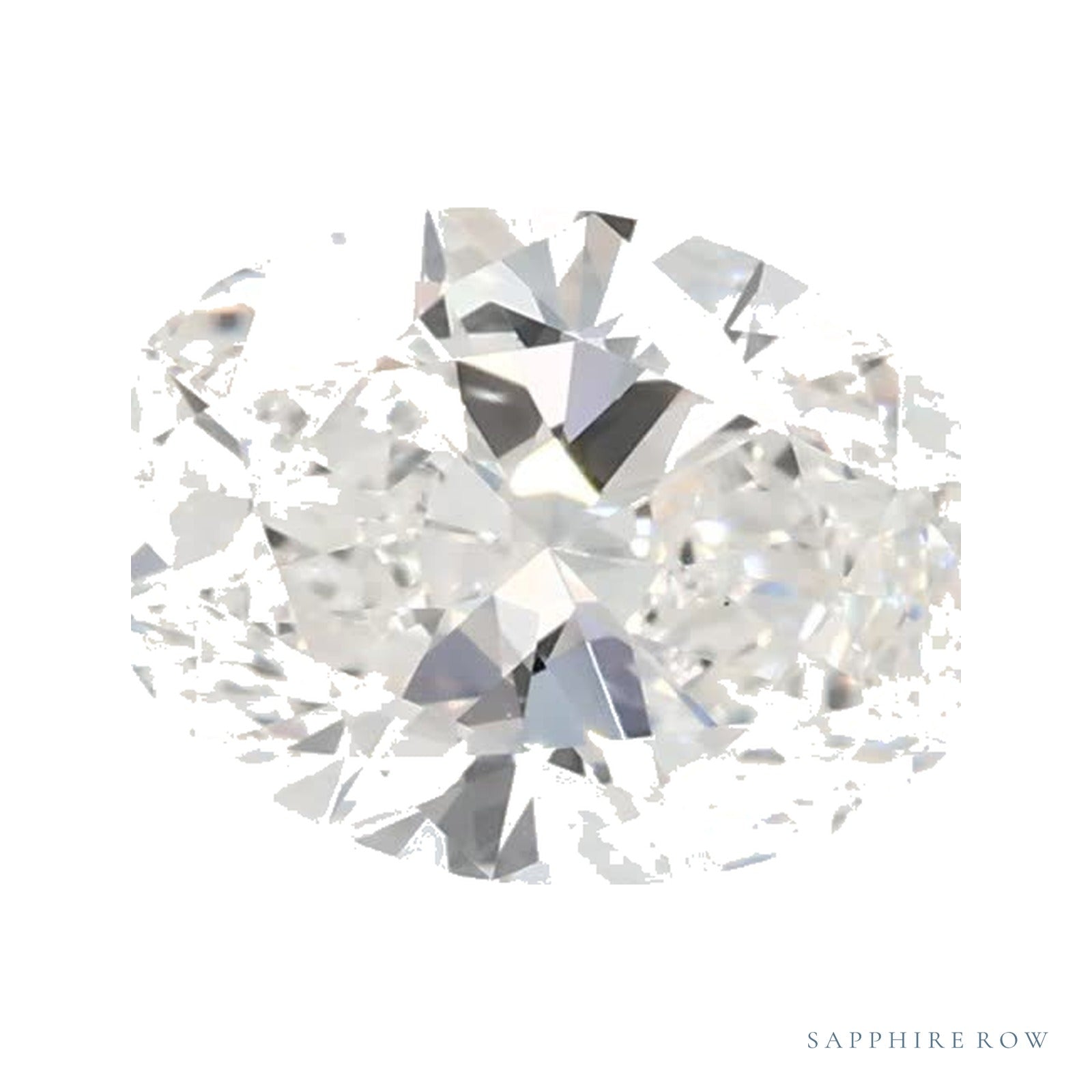 0.91 ct lab-grown diamond, oval cut | Sapphire Row · cut4