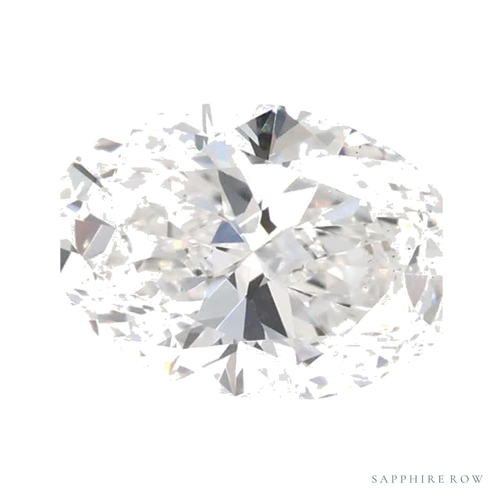 0.91 ct lab-grown diamond, oval cut | Sapphire Row · cut4