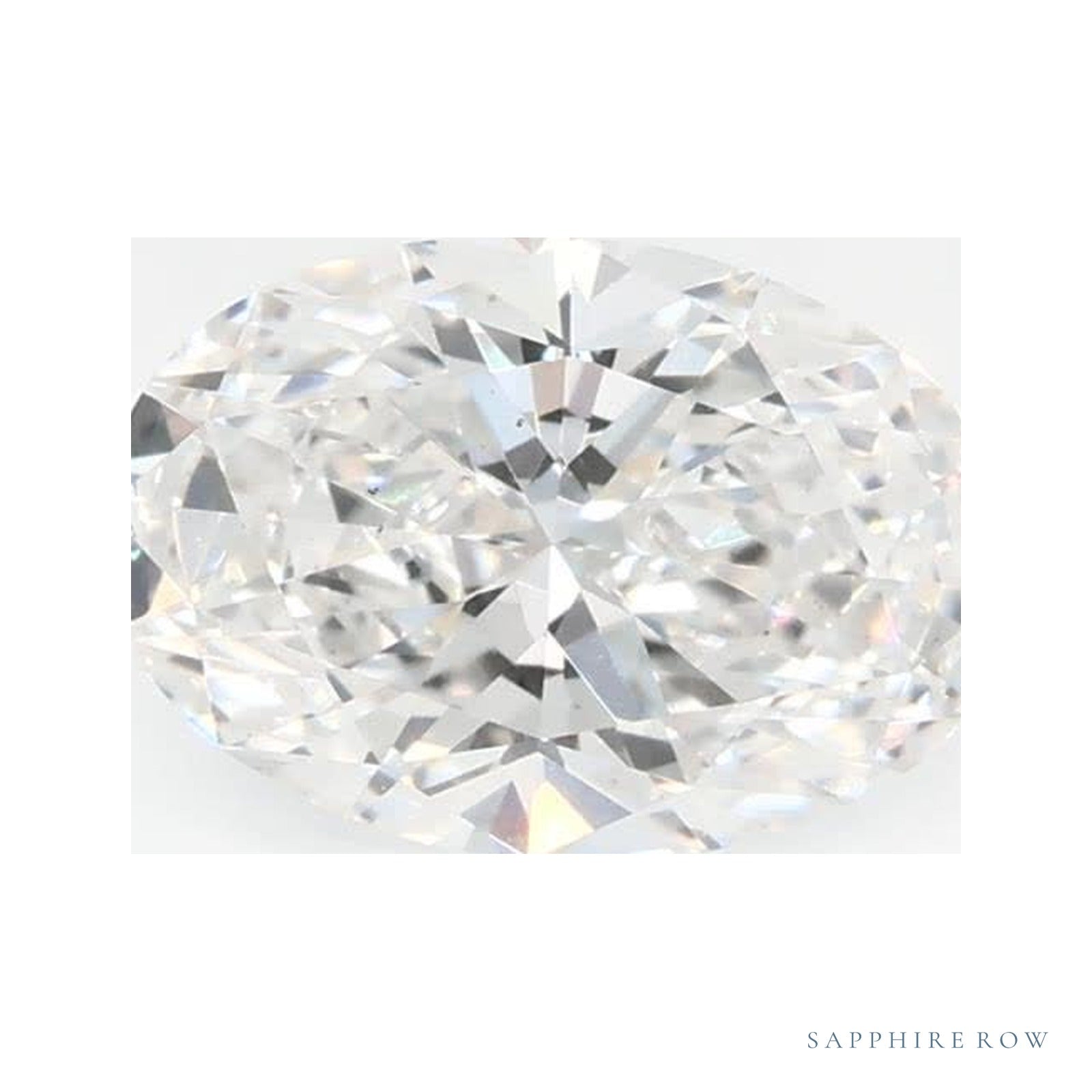 0.91 ct lab-grown diamond, oval cut | Sapphire Row · cut4