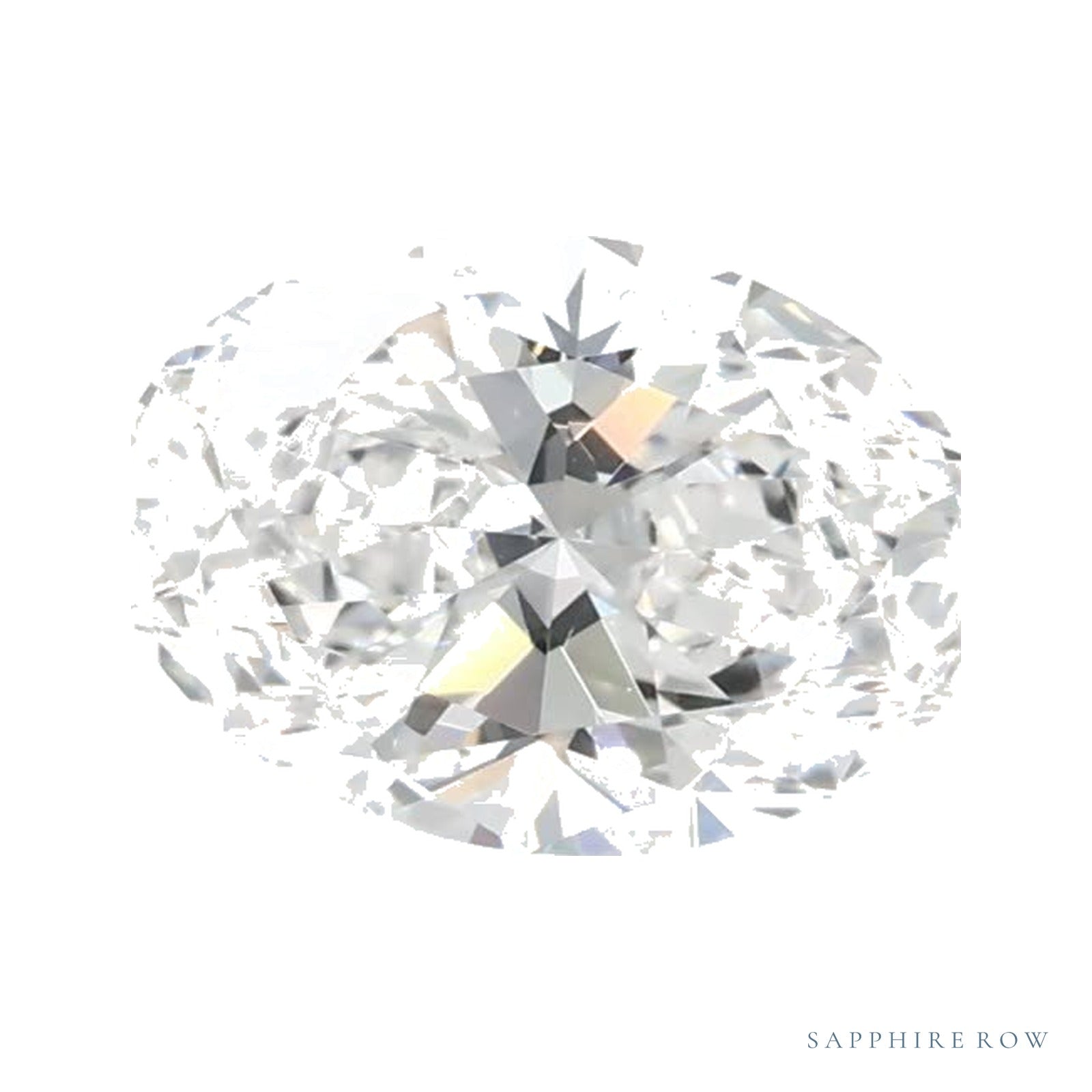 0.91 ct lab-grown diamond, oval cut | Sapphire Row · cut4