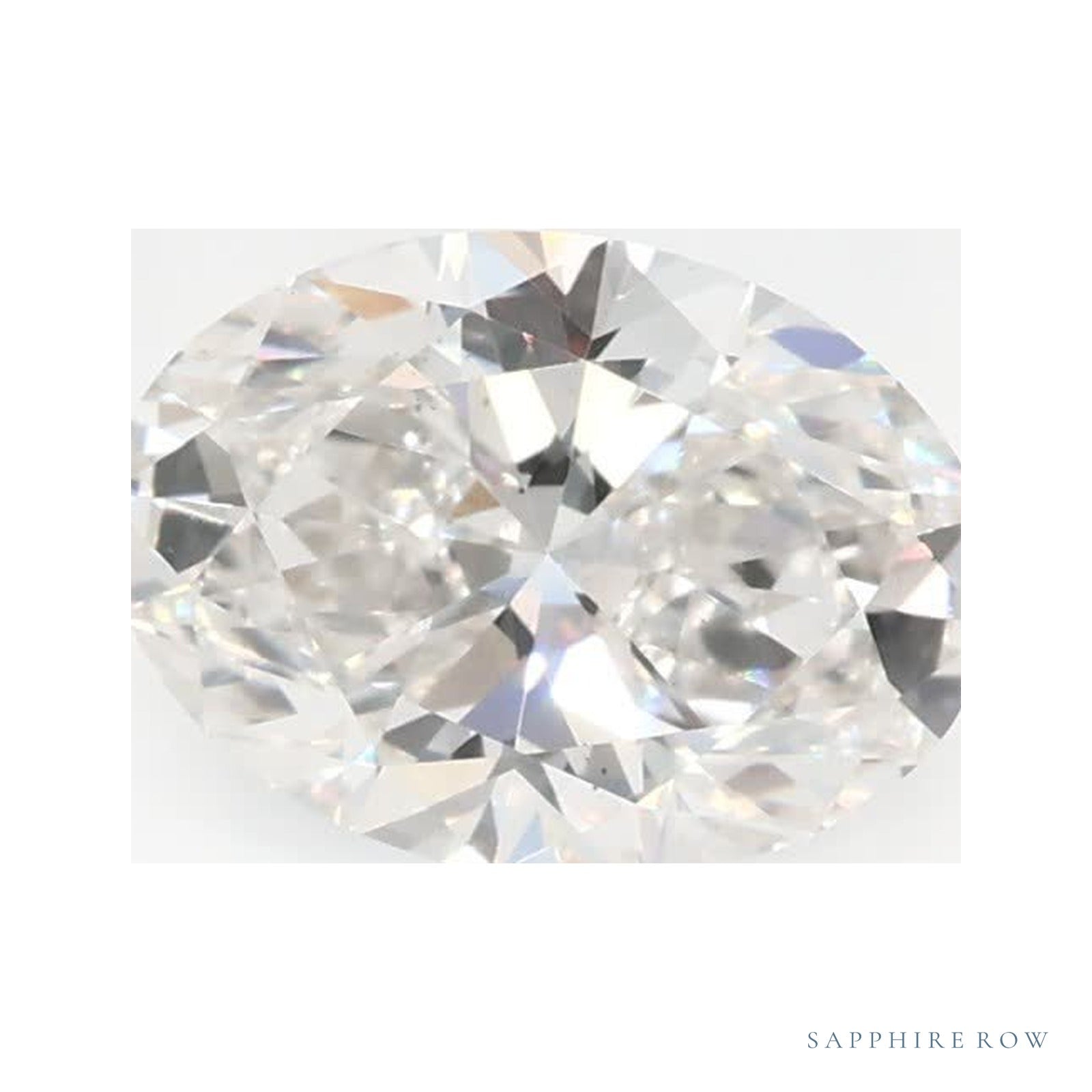 0.91 ct lab-grown diamond, oval cut | Sapphire Row · cut4