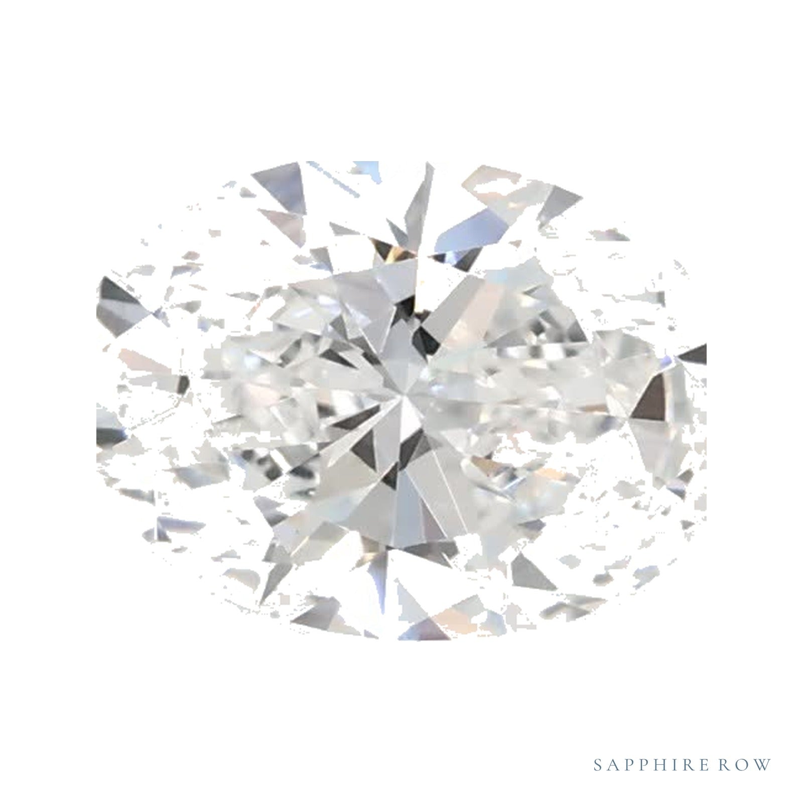 0.91 ct lab-grown diamond, oval cut | Sapphire Row · cut4