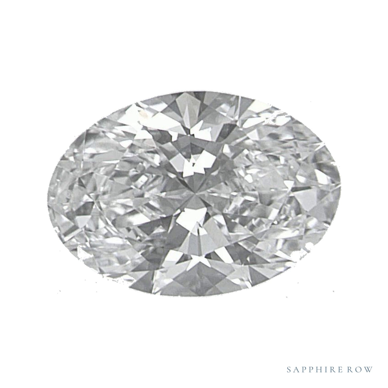 0.91 ct lab-grown diamond, oval cut | Sapphire Row · cut4
