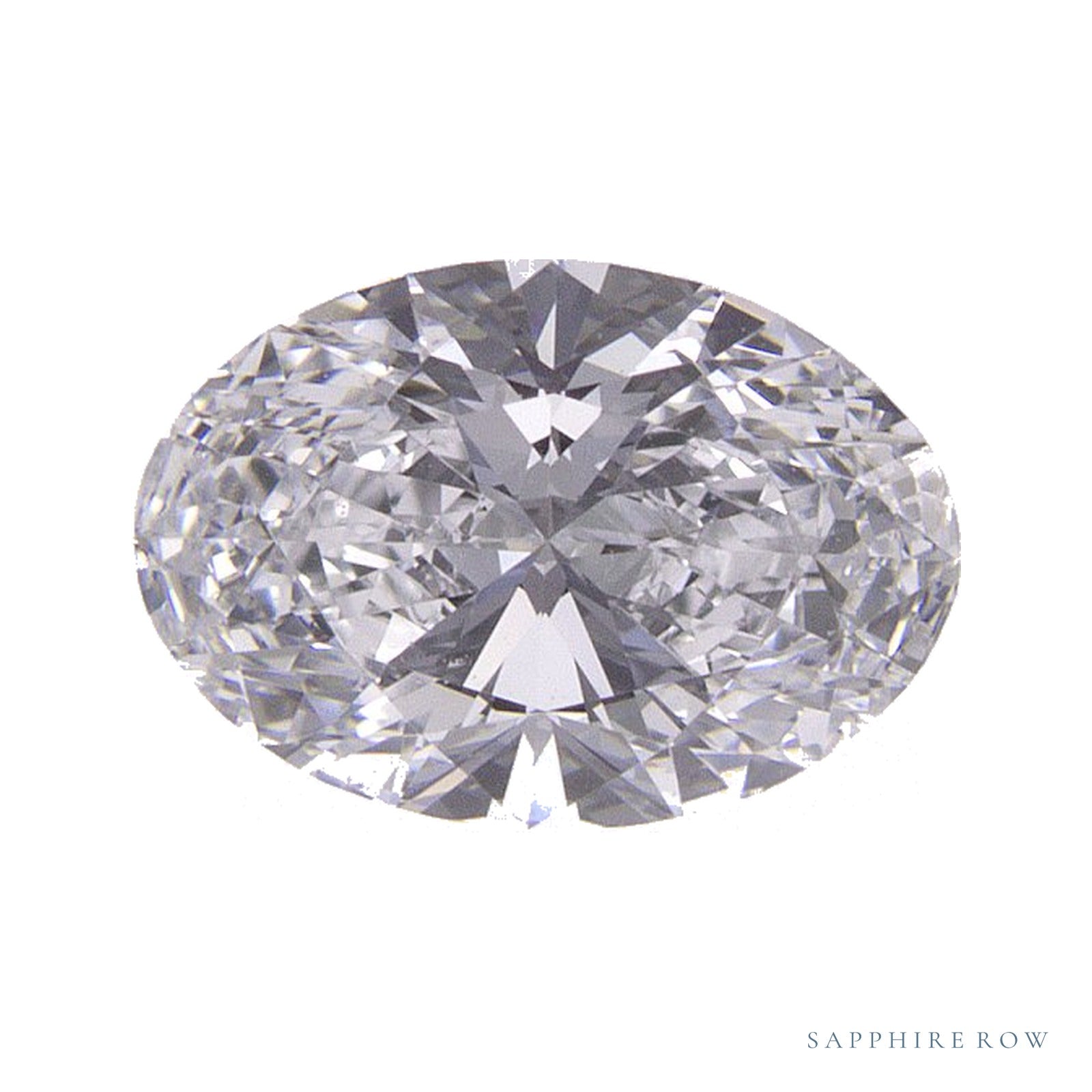 0.91 ct lab-grown diamond, oval cut | Sapphire Row · cut4