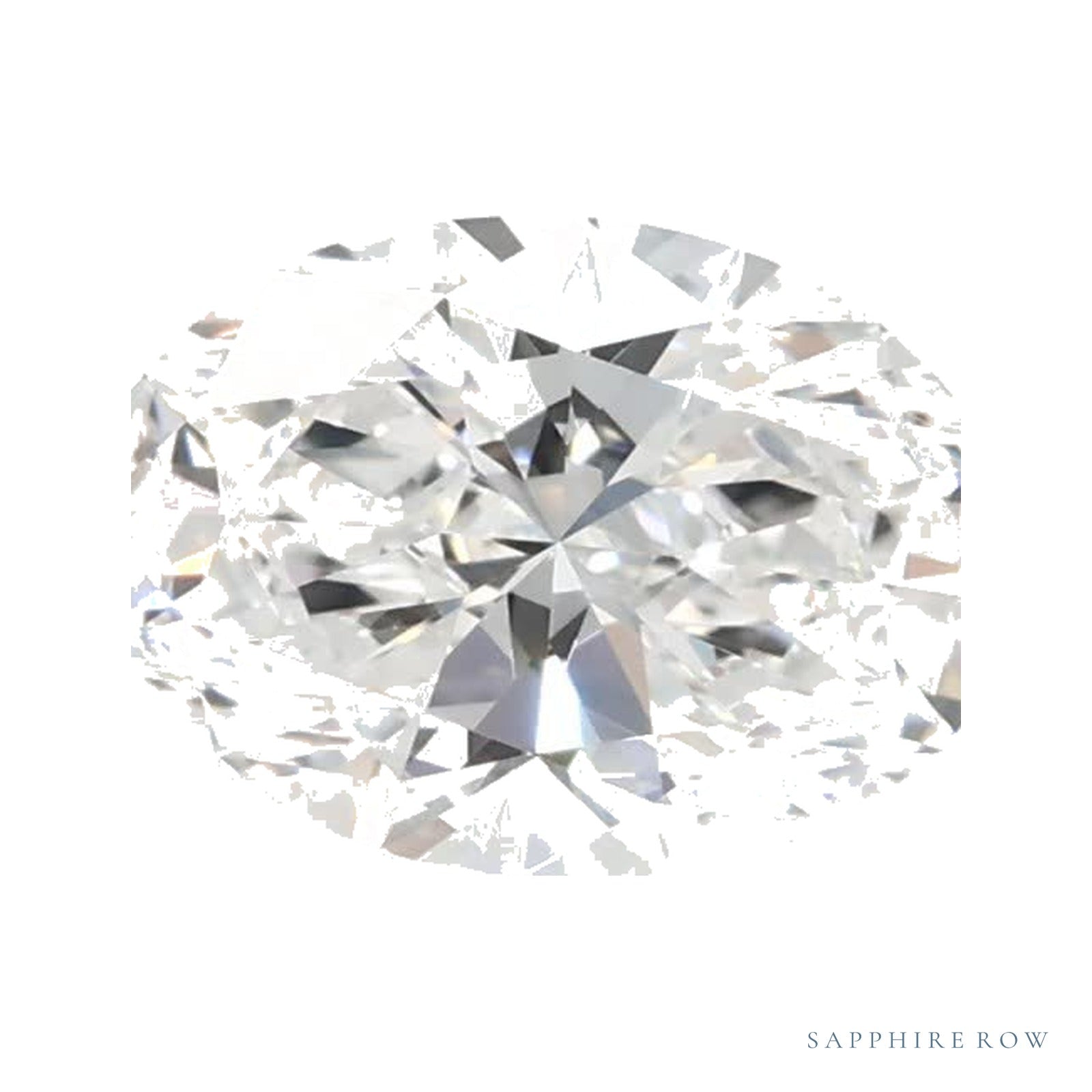0.91 ct lab-grown diamond, oval cut | Sapphire Row · cut4