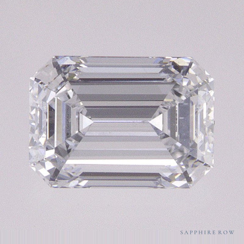 0.91 ct lab-grown diamond, emerald cut | Sapphire Row · cut6