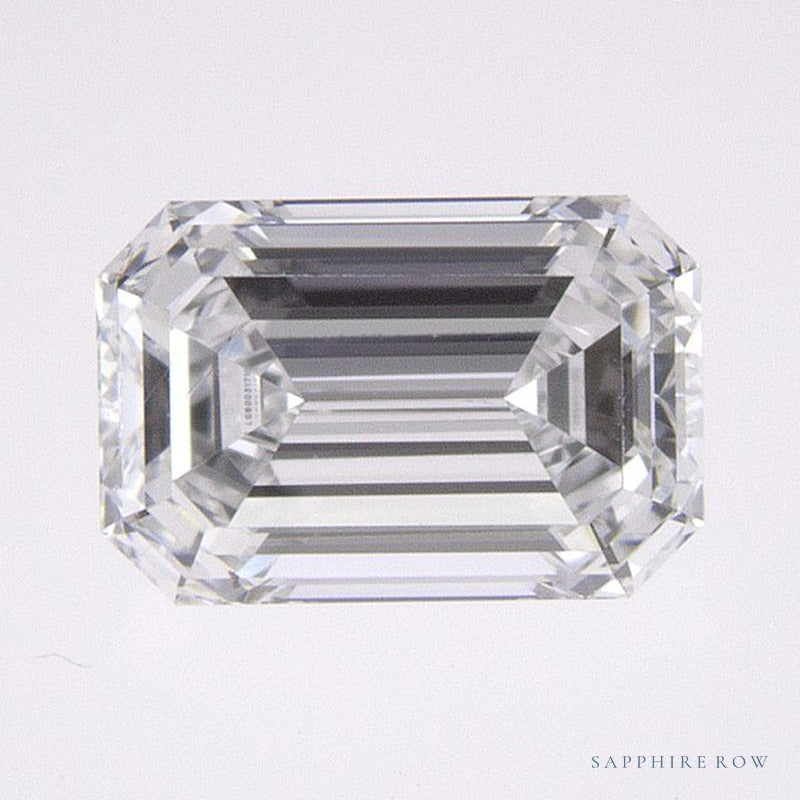 0.91 ct lab-grown diamond, emerald cut | Sapphire Row · cut7