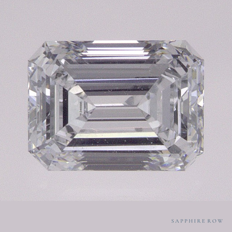 0.91 ct lab-grown diamond, emerald cut | Sapphire Row · cut6