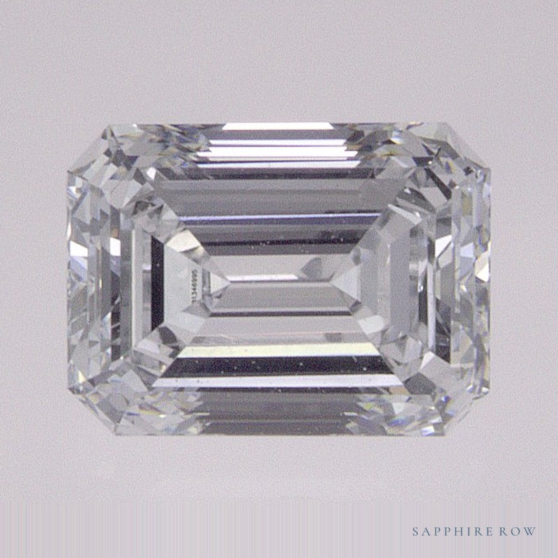 0.91 ct lab-grown diamond, emerald cut | Sapphire Row · cut7