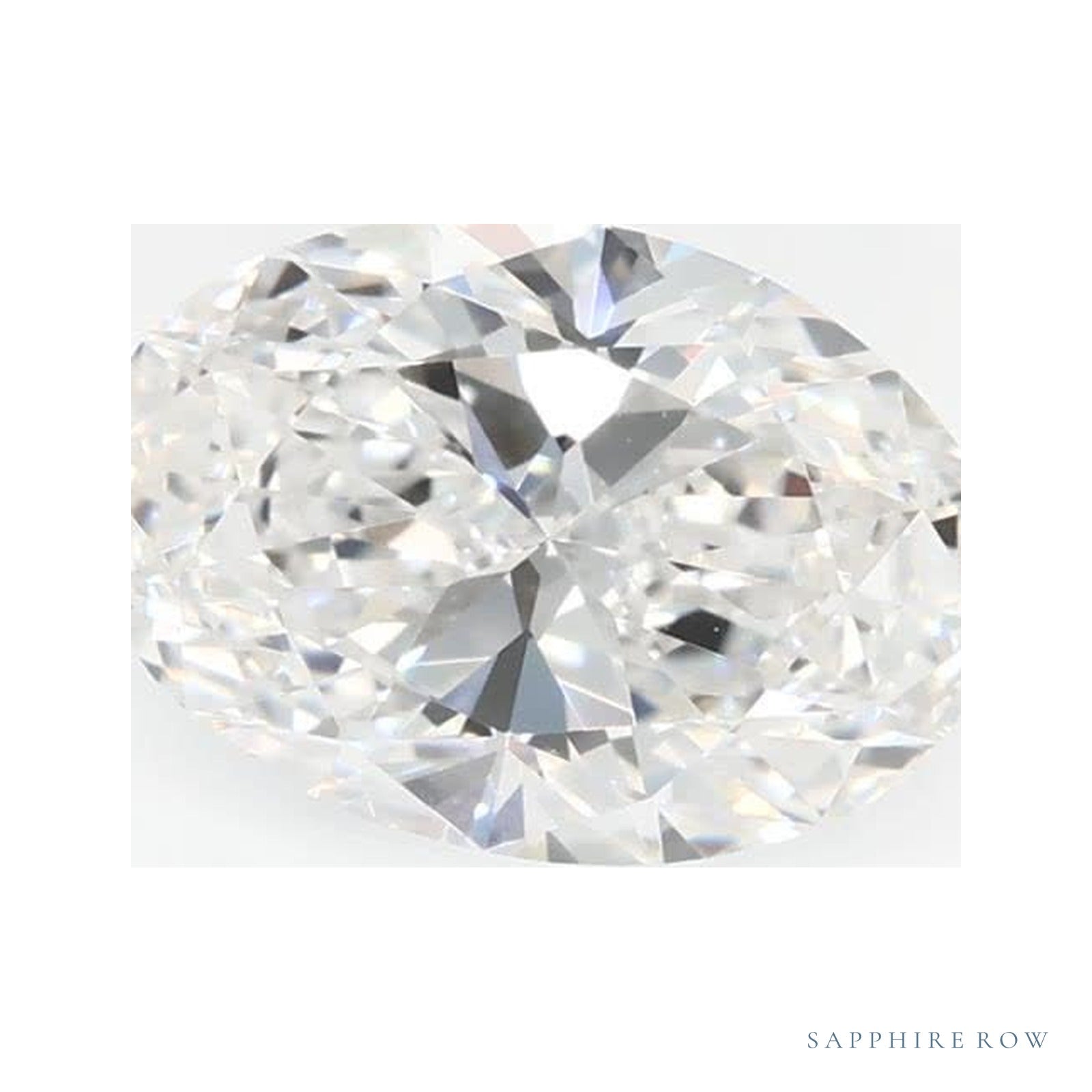 0.90 ct lab-grown diamond, oval cut | Sapphire Row · cut4