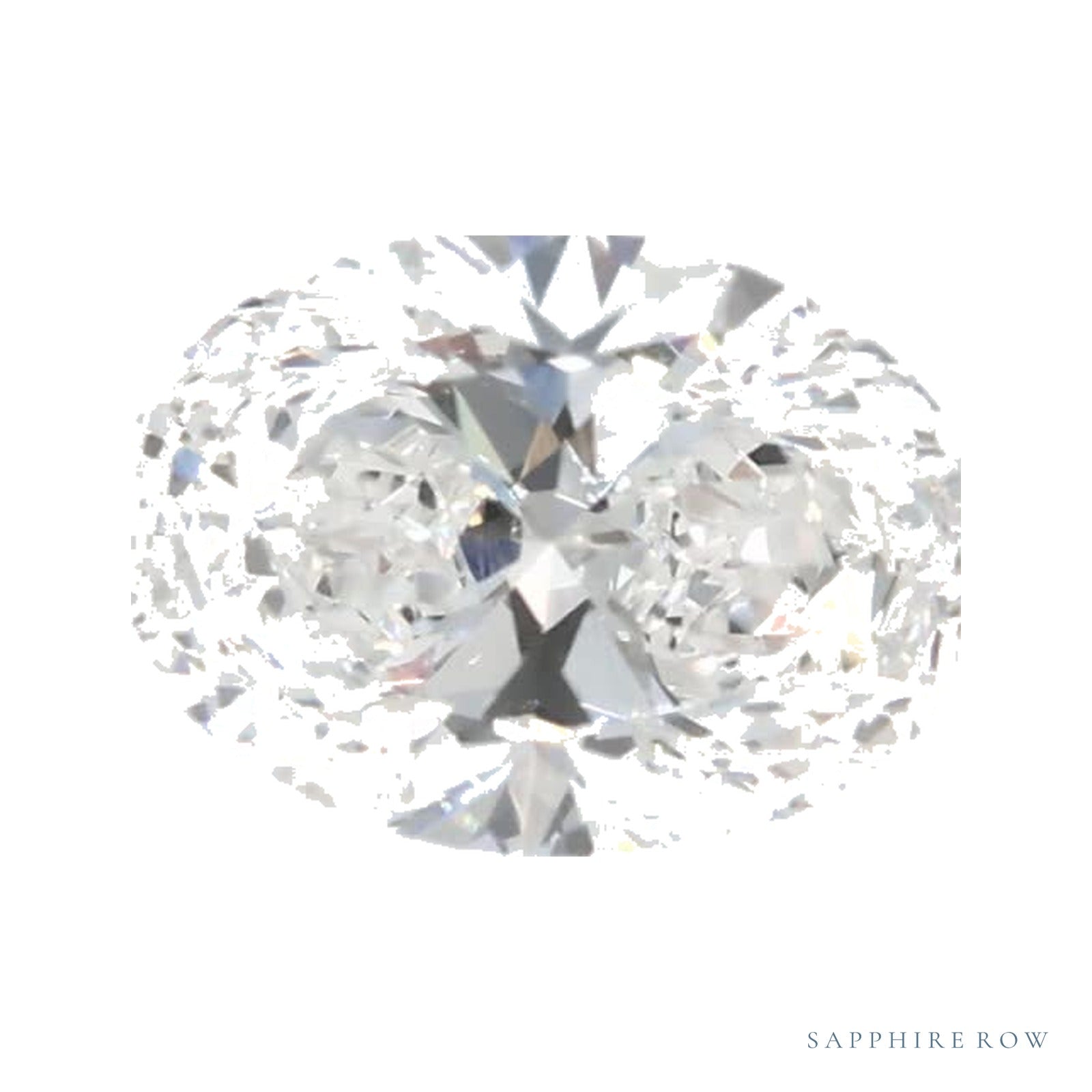 0.90 ct lab-grown diamond, oval cut | Sapphire Row · cut4