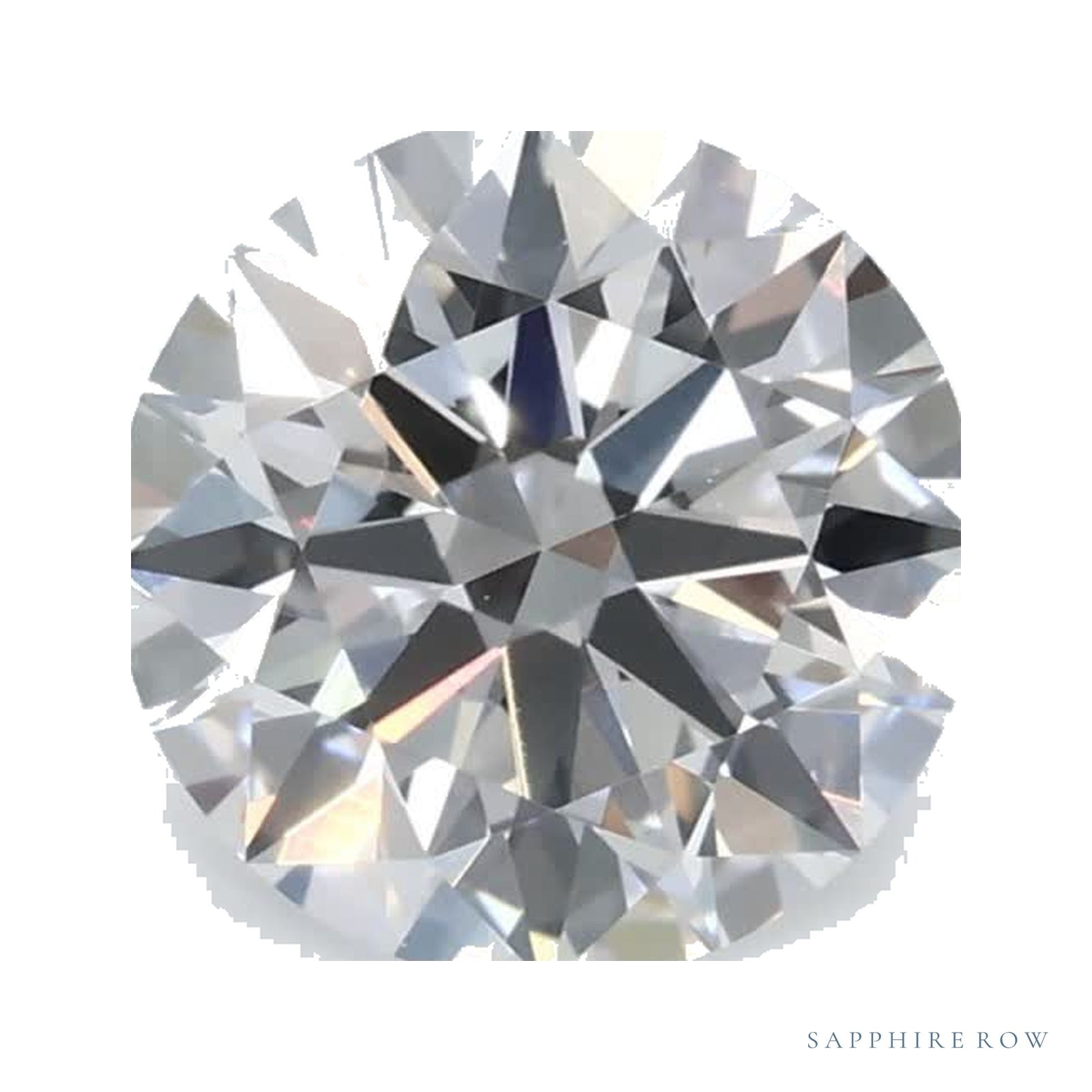 0.89 ct lab-grown diamond, round cut | Sapphire Row · cut4