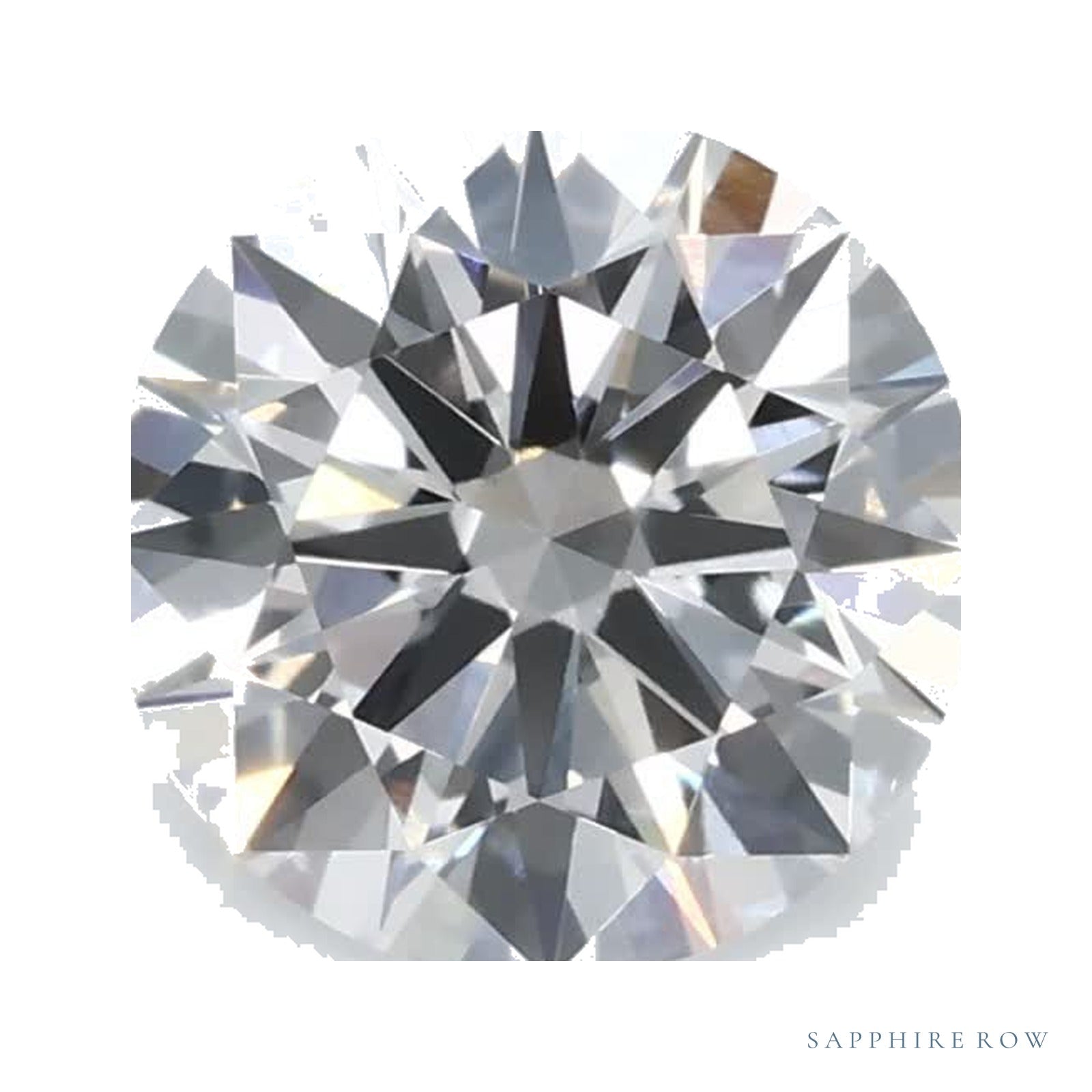0.89 ct lab-grown diamond, round cut | Sapphire Row · cut4