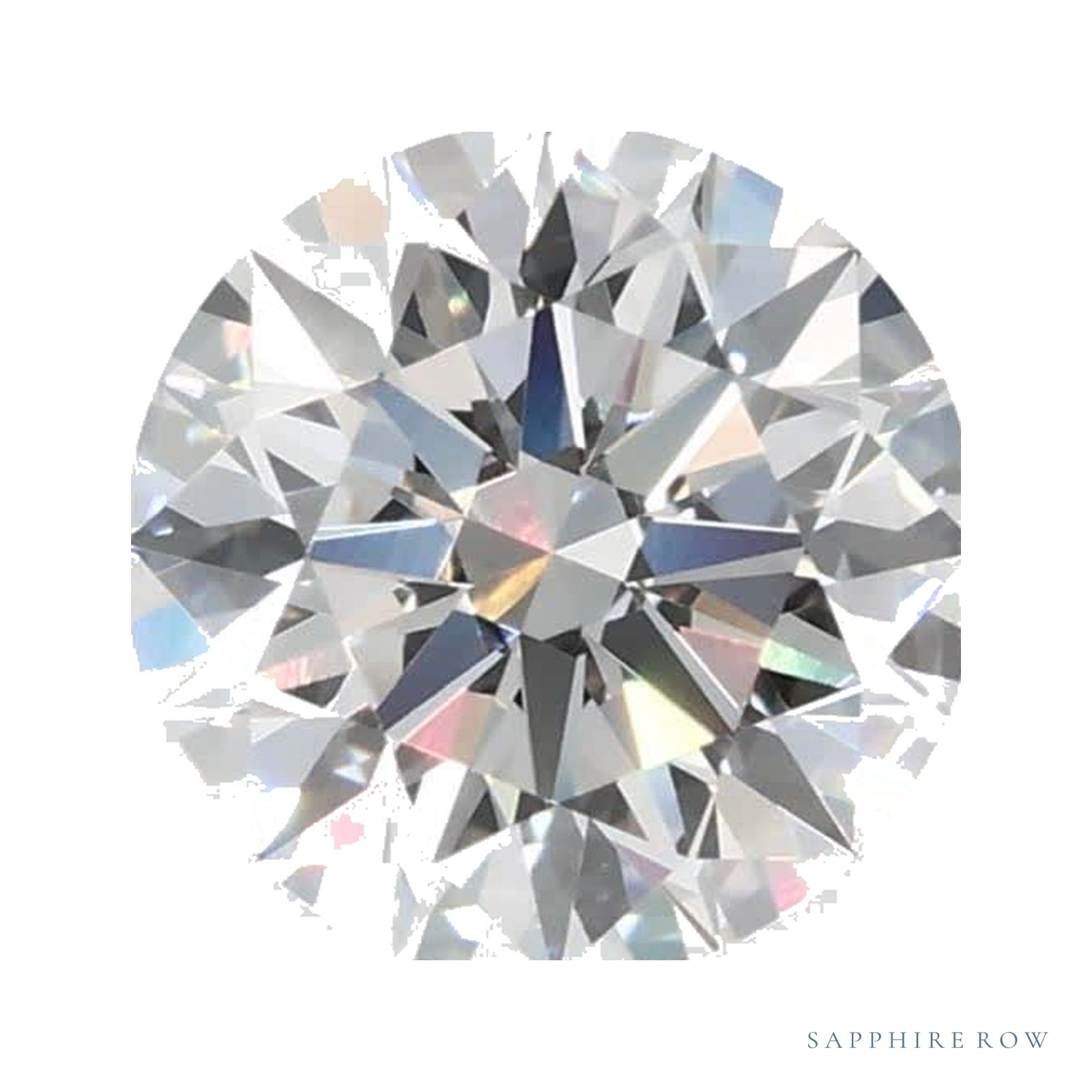 0.89 ct lab-grown diamond, round cut | Sapphire Row · cut4