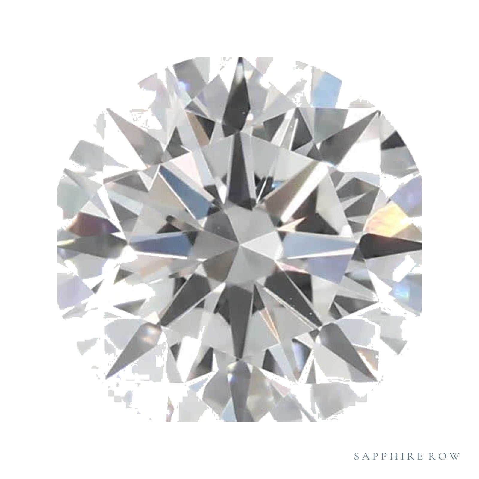 0.89 ct lab-grown diamond, round cut | Sapphire Row · cut4