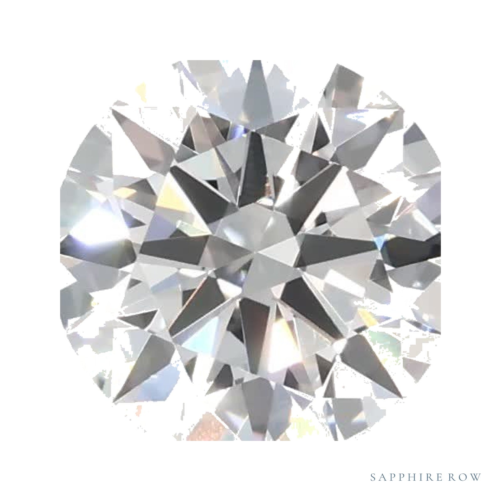 0.89 ct lab-grown diamond, round cut | Sapphire Row · cut4