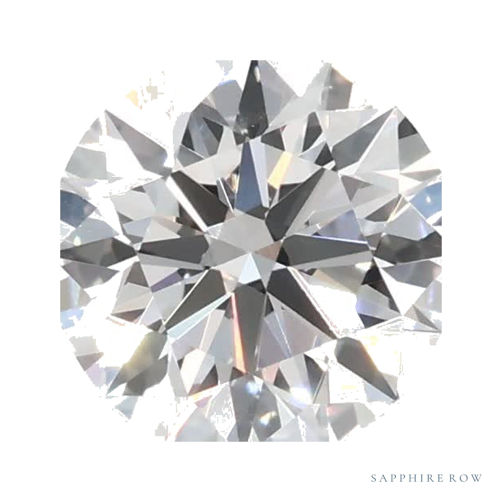 0.89 ct lab-grown diamond, round cut | Sapphire Row · cut4