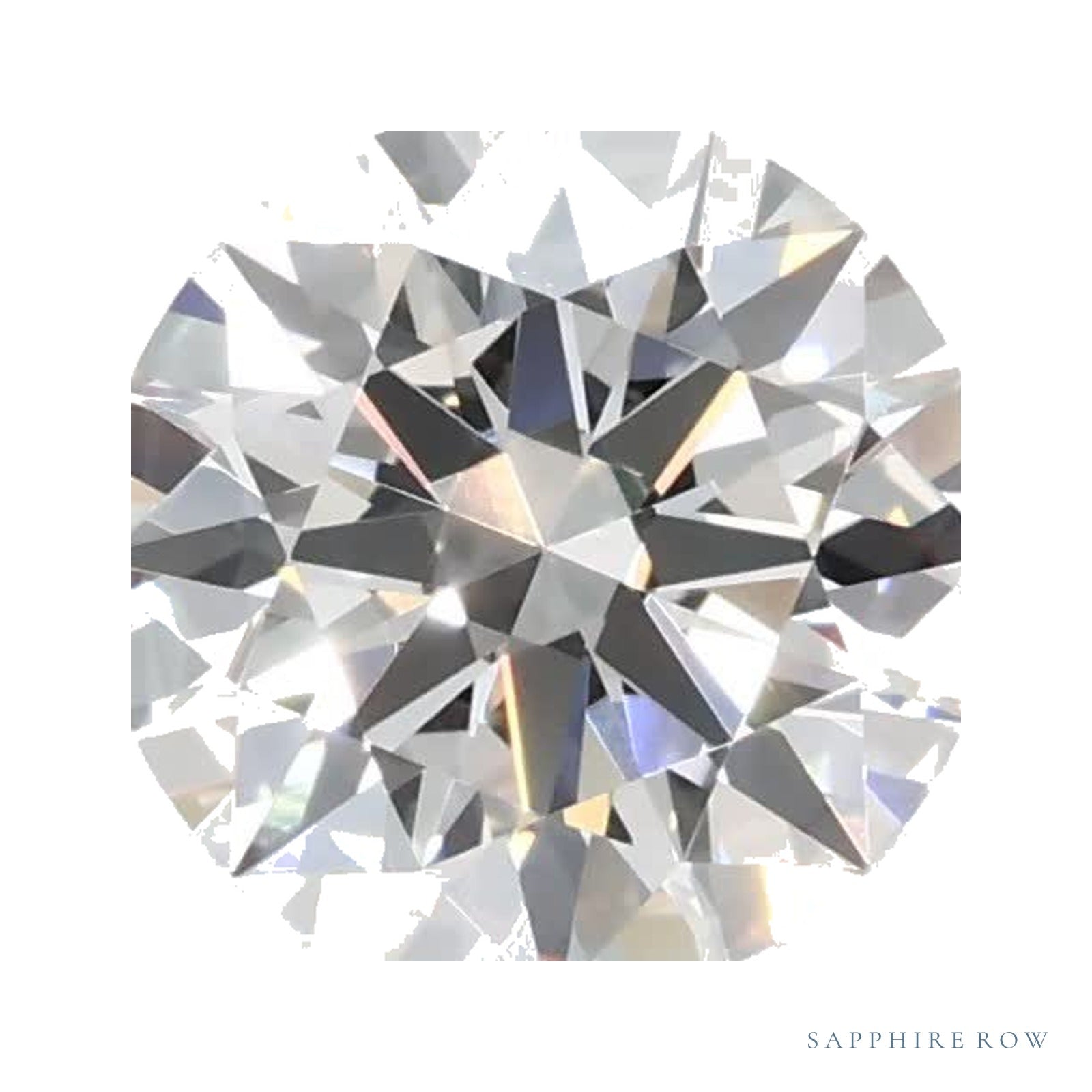 0.89 ct lab-grown diamond, round cut | Sapphire Row · cut4