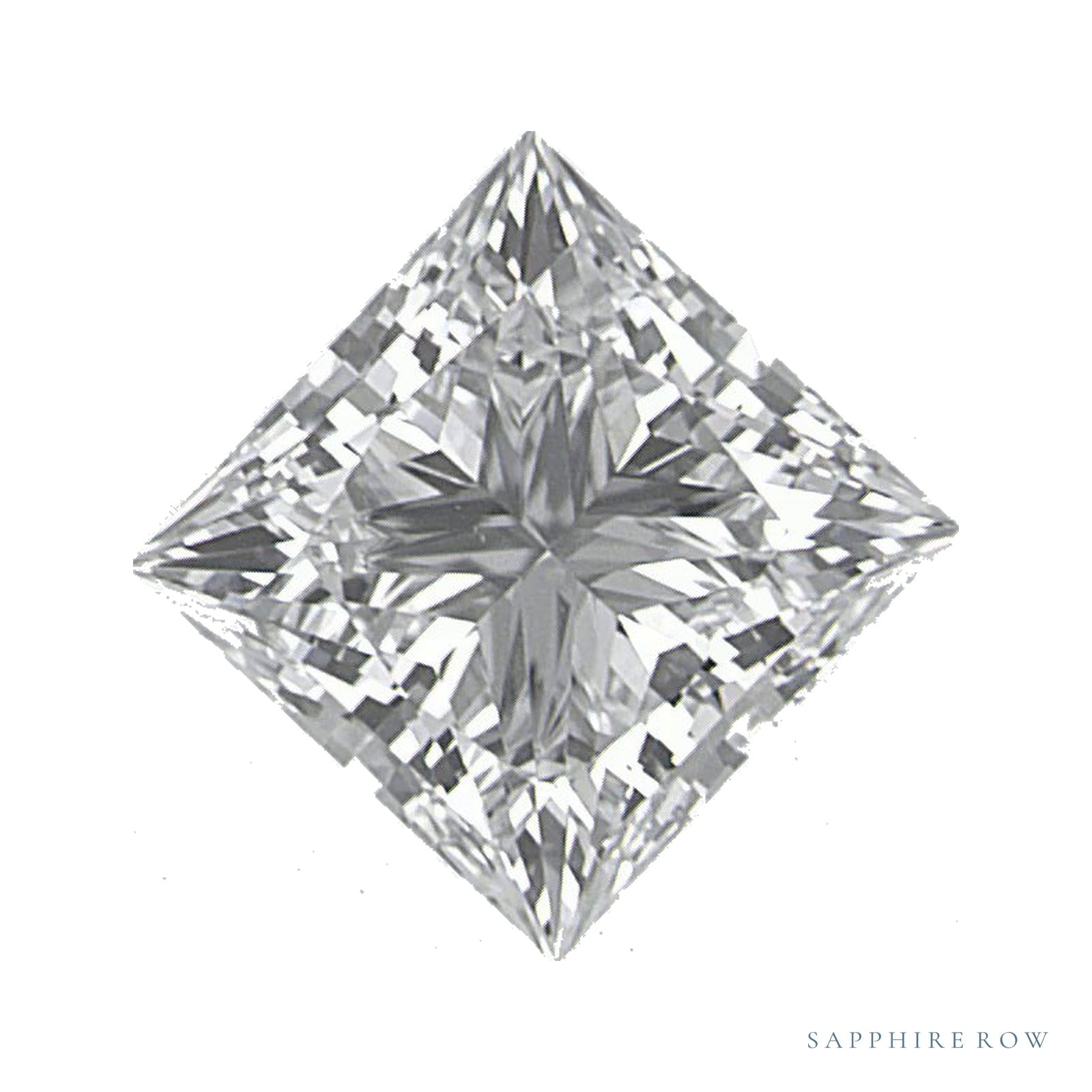 0.89 ct lab-grown diamond, square cut | Sapphire Row · cut4
