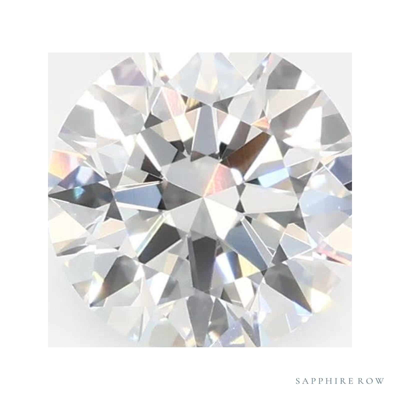 0.89 ct lab-grown diamond, round cut | Sapphire Row · cut4