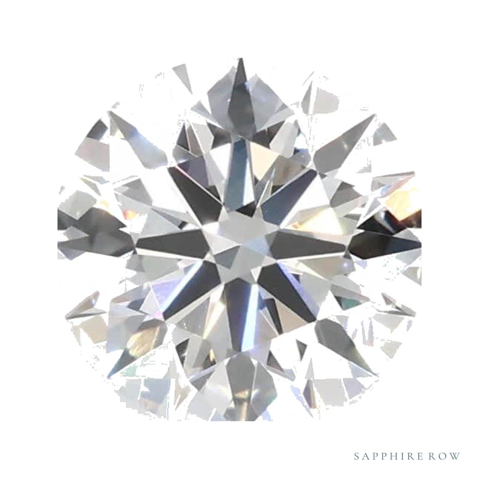 0.89 ct lab-grown diamond, round cut | Sapphire Row · cut4