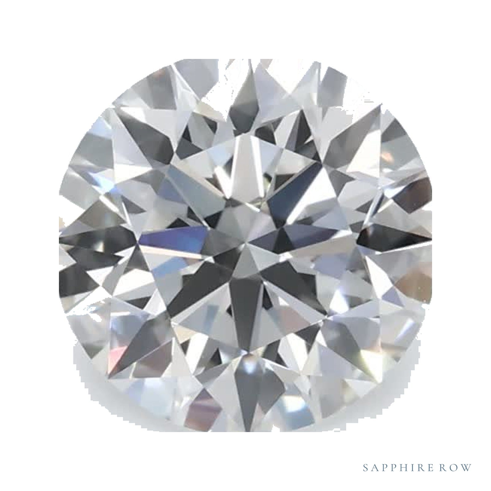 0.89 ct lab-grown diamond, round cut | Sapphire Row · cut4