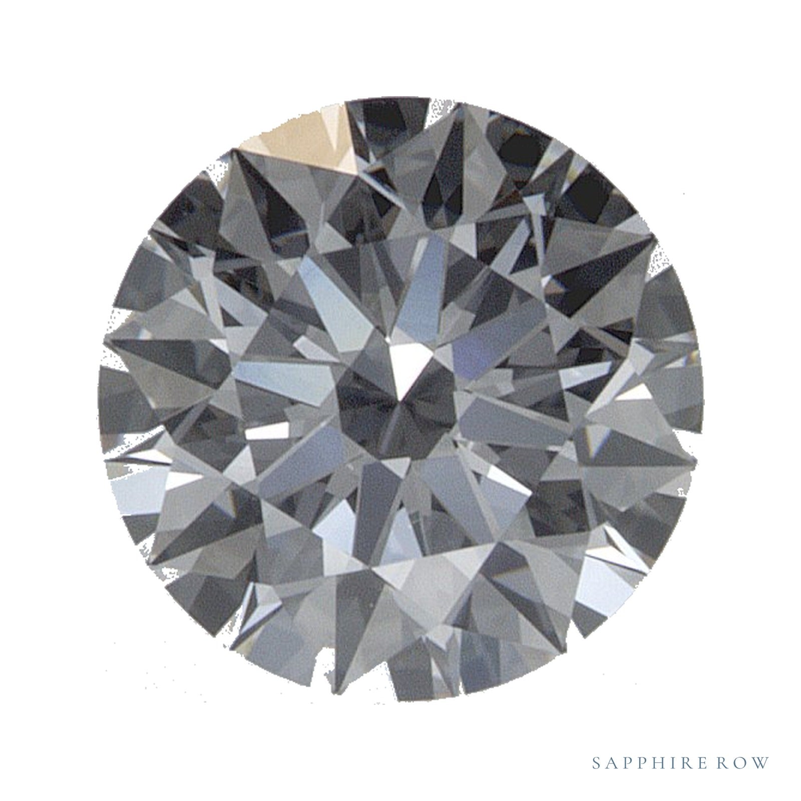 0.89 ct lab-grown diamond, round cut | Sapphire Row · cut4