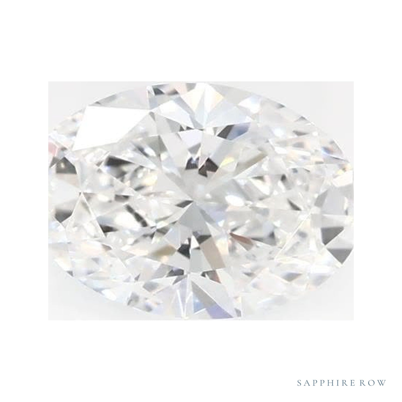 0.89 ct lab-grown diamond, oval cut | Sapphire Row · cut4