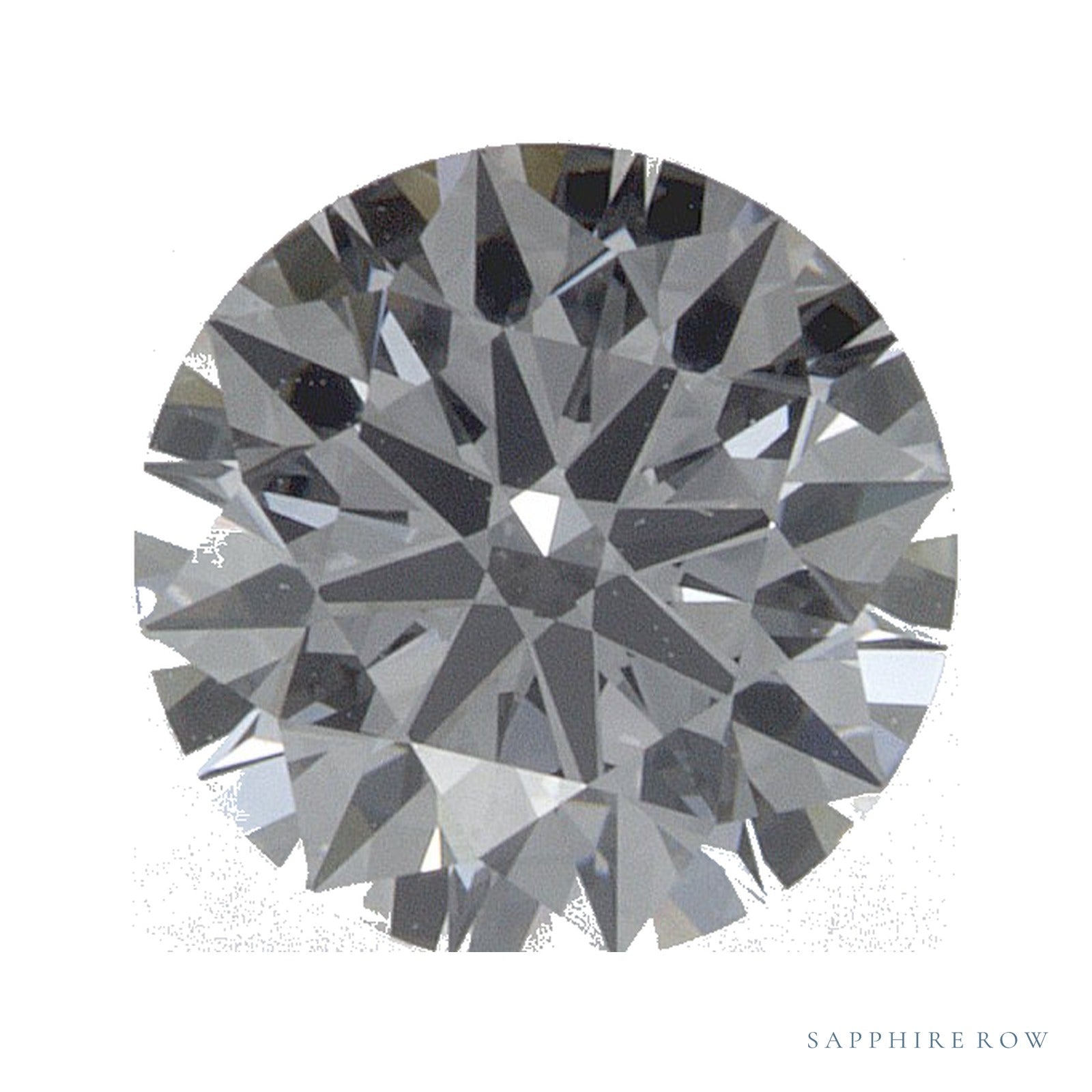 0.89 ct lab-grown diamond, round cut | Sapphire Row · cut4