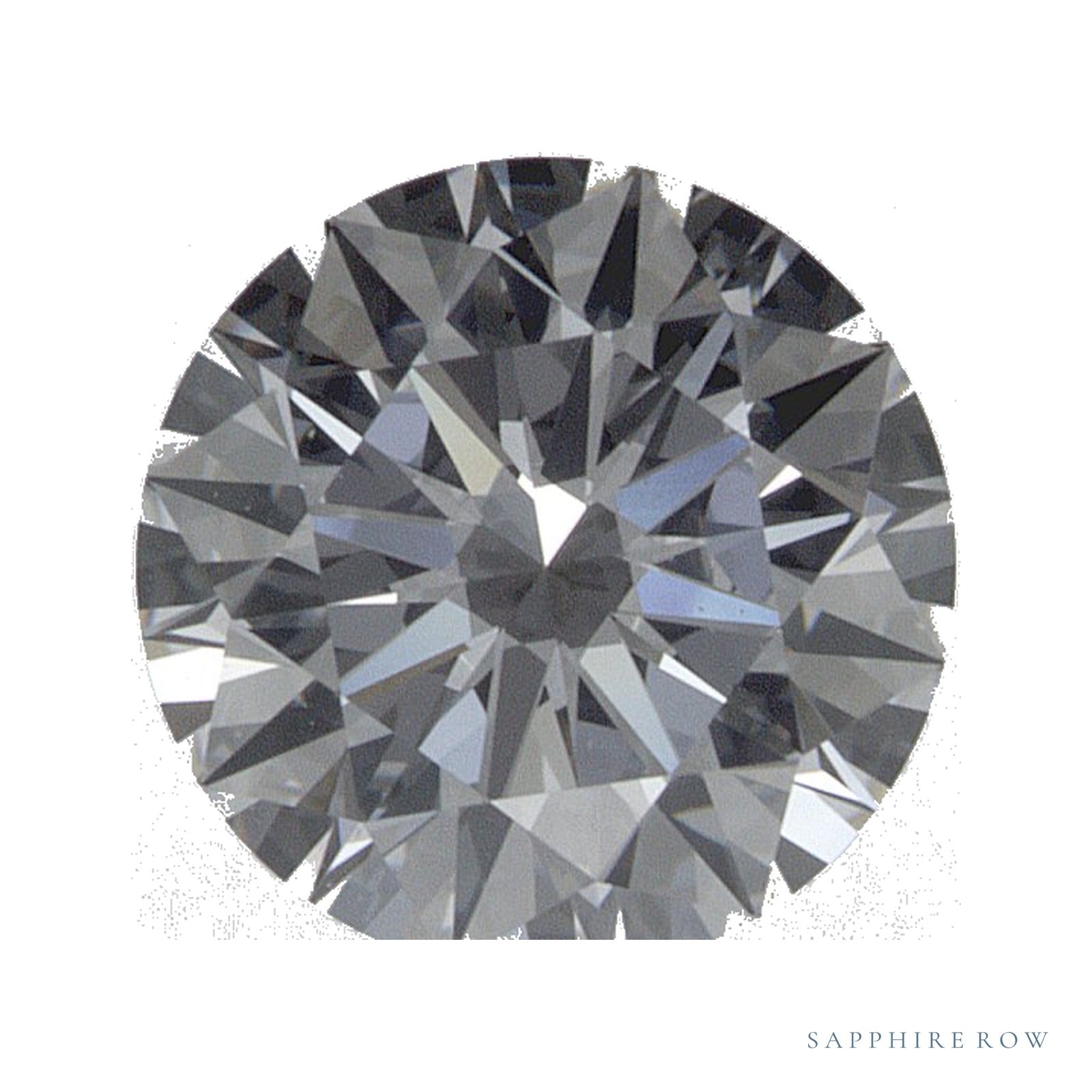 0.89 ct lab-grown diamond, round cut | Sapphire Row · cut4