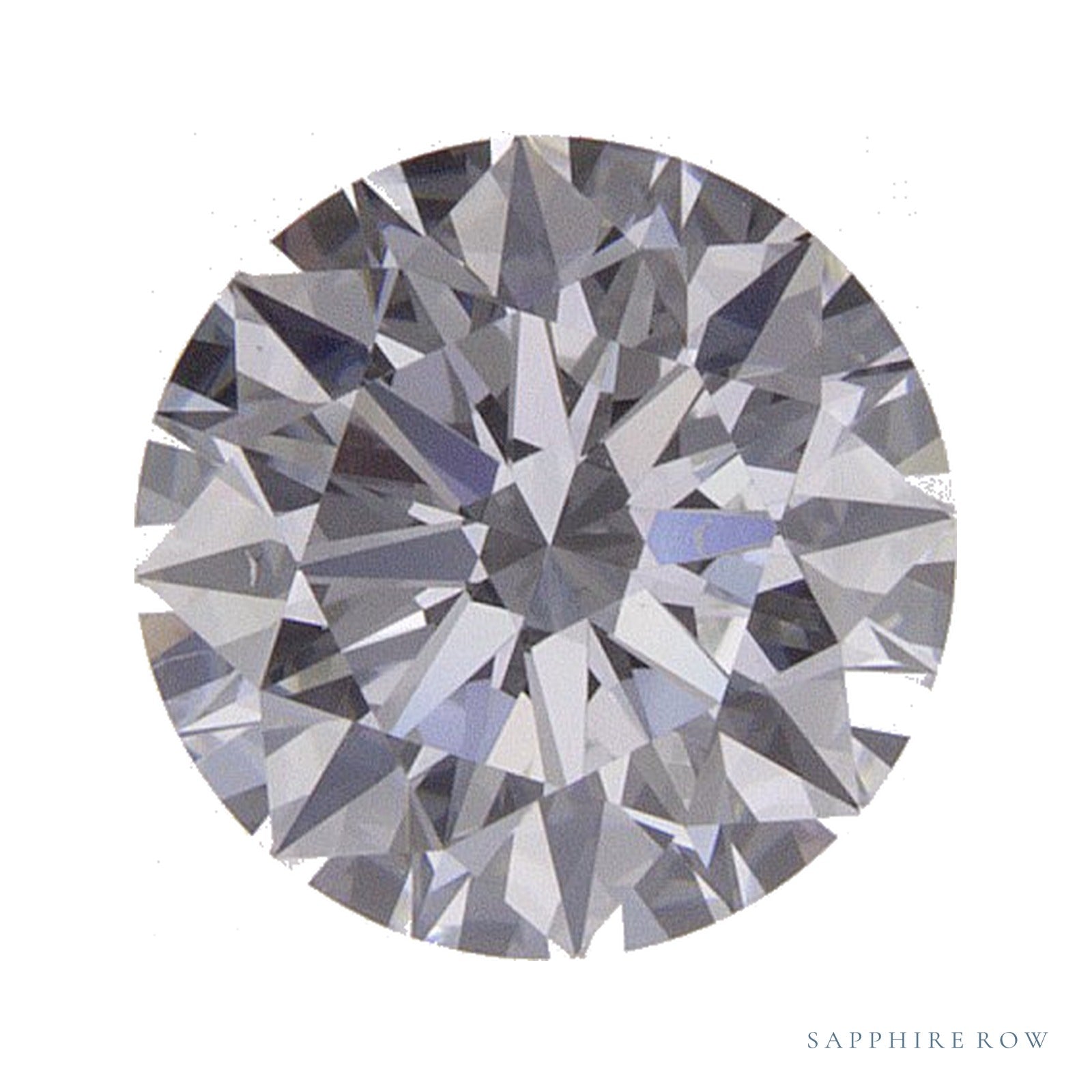 0.89 ct lab-grown diamond, round cut | Sapphire Row · cut4