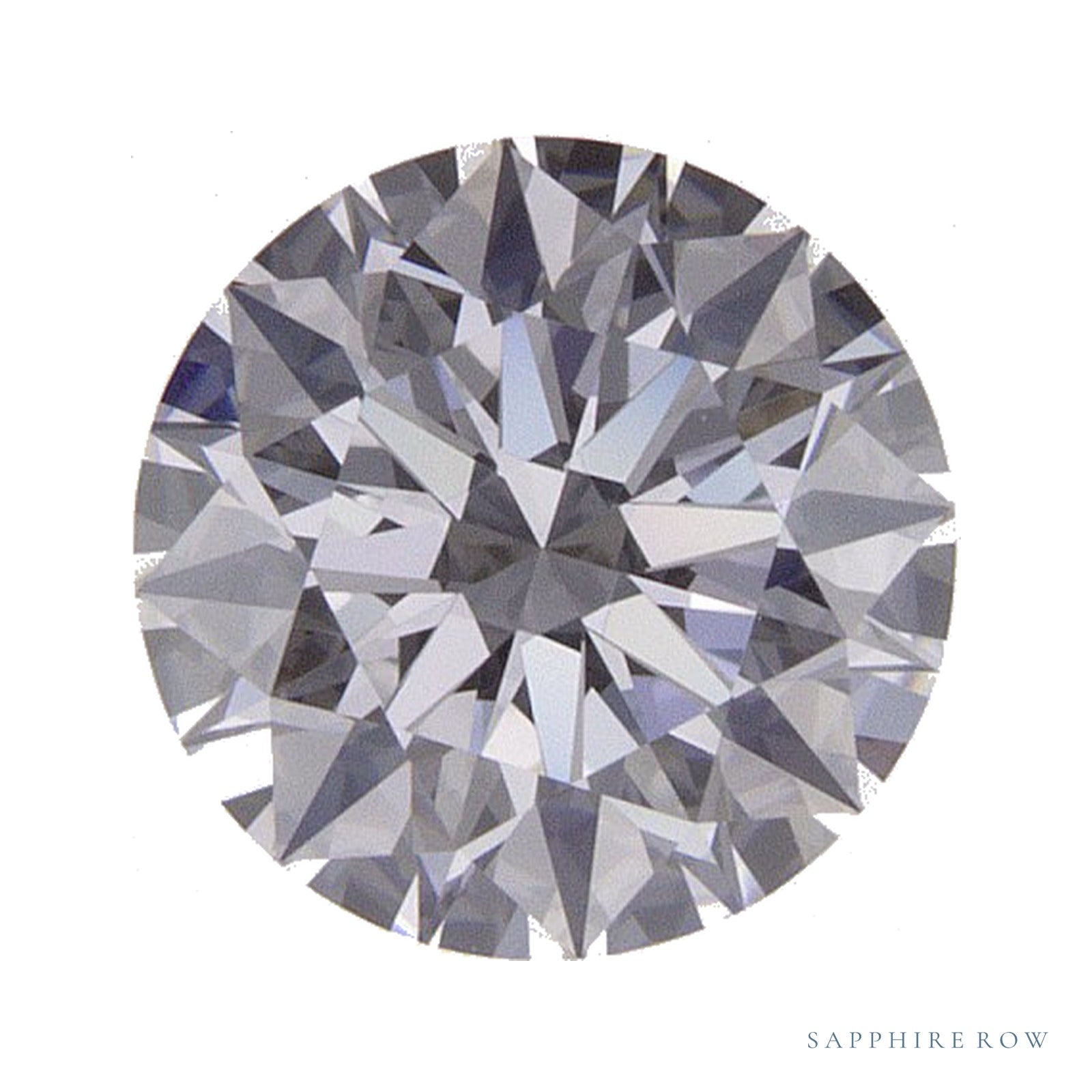 0.89 ct lab-grown diamond, round cut | Sapphire Row · cut4