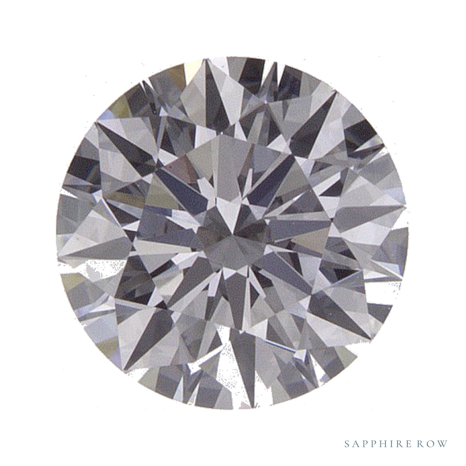 0.89 ct lab-grown diamond, round cut | Sapphire Row · cut4