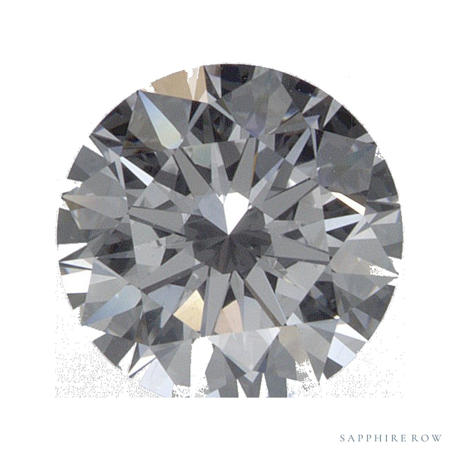 0.89 ct lab-grown diamond, round cut | Sapphire Row · cut4