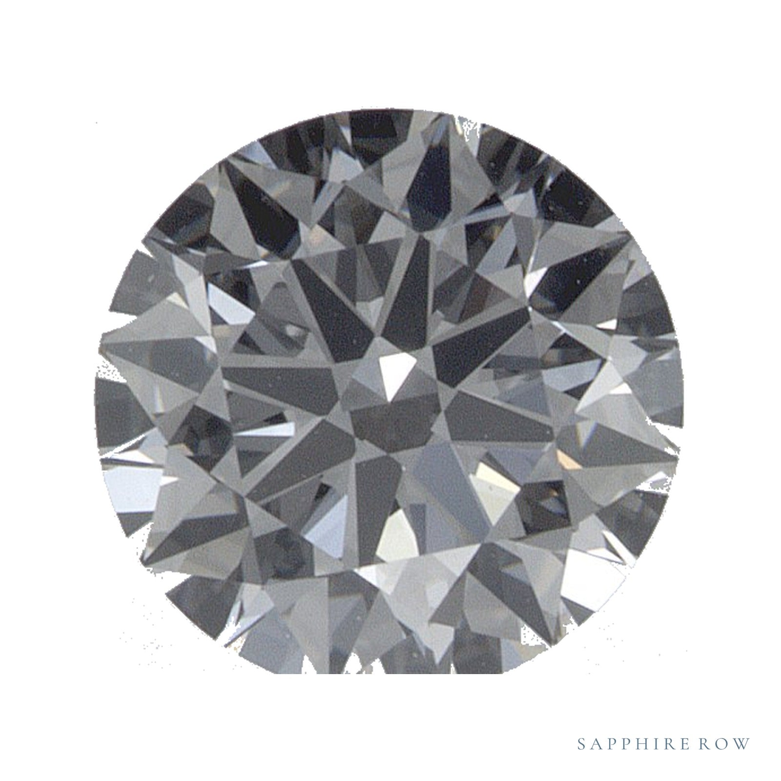 0.89 ct lab-grown diamond, round cut | Sapphire Row · cut4