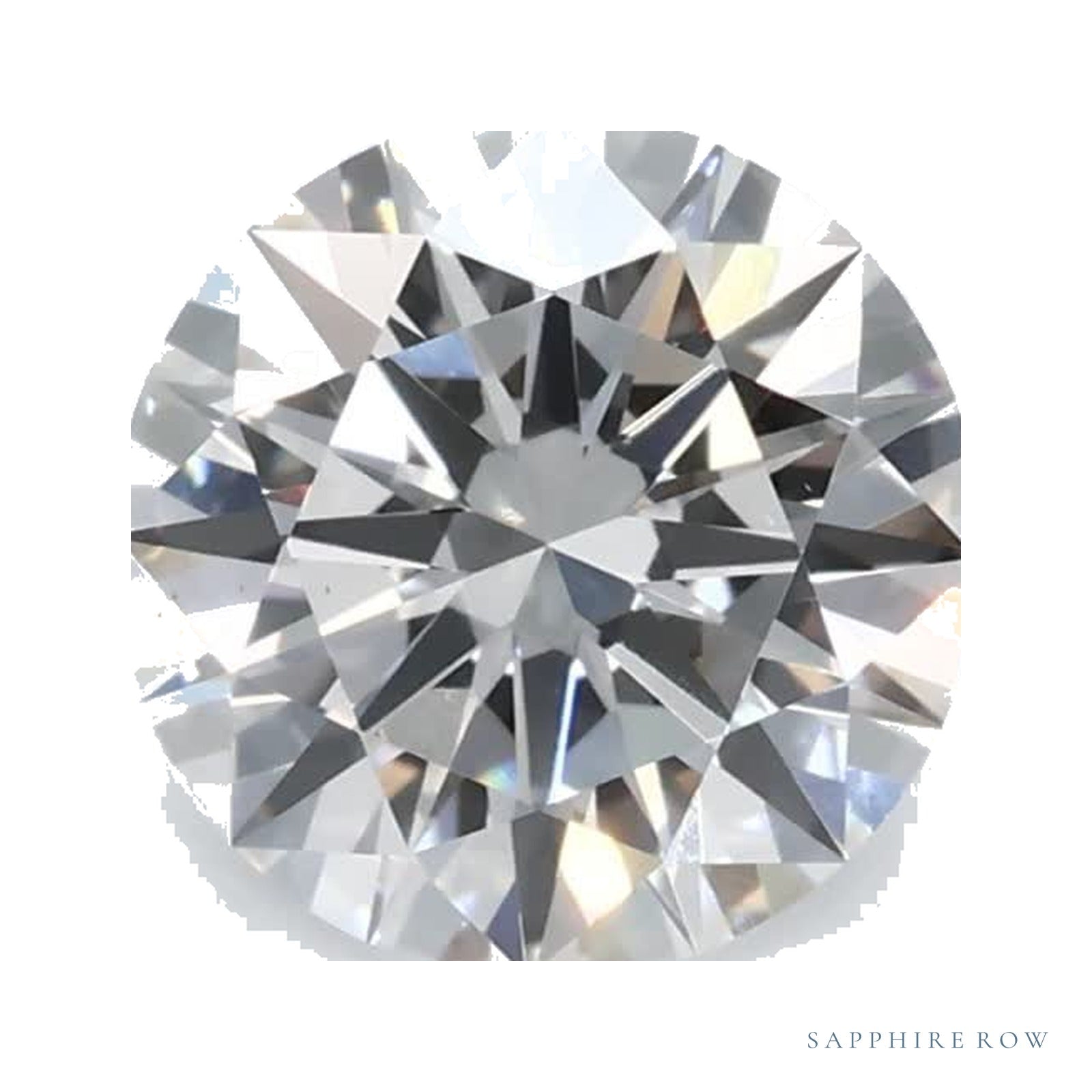 0.88 ct lab-grown diamond, round cut | Sapphire Row · cut4