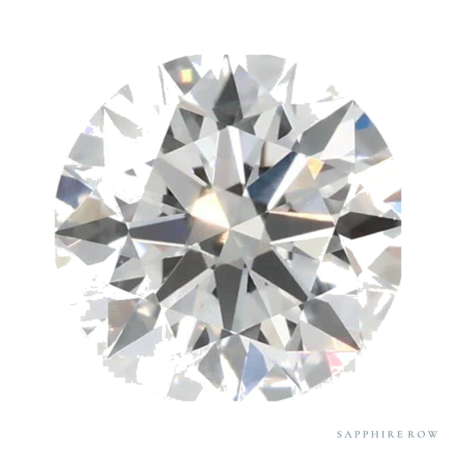 0.88 ct lab-grown diamond, round cut | Sapphire Row · cut4