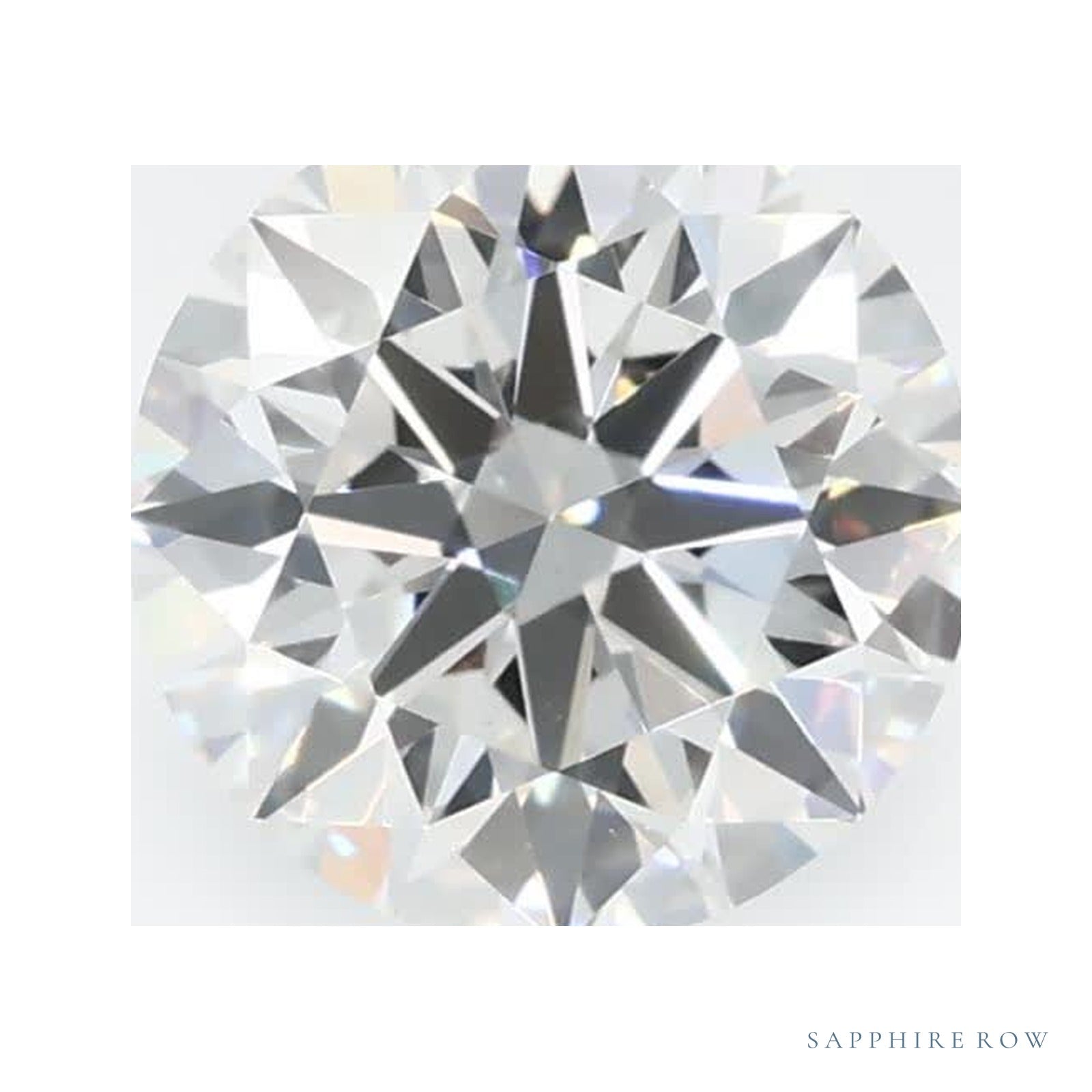 0.88 ct lab-grown diamond, round cut | Sapphire Row · cut4