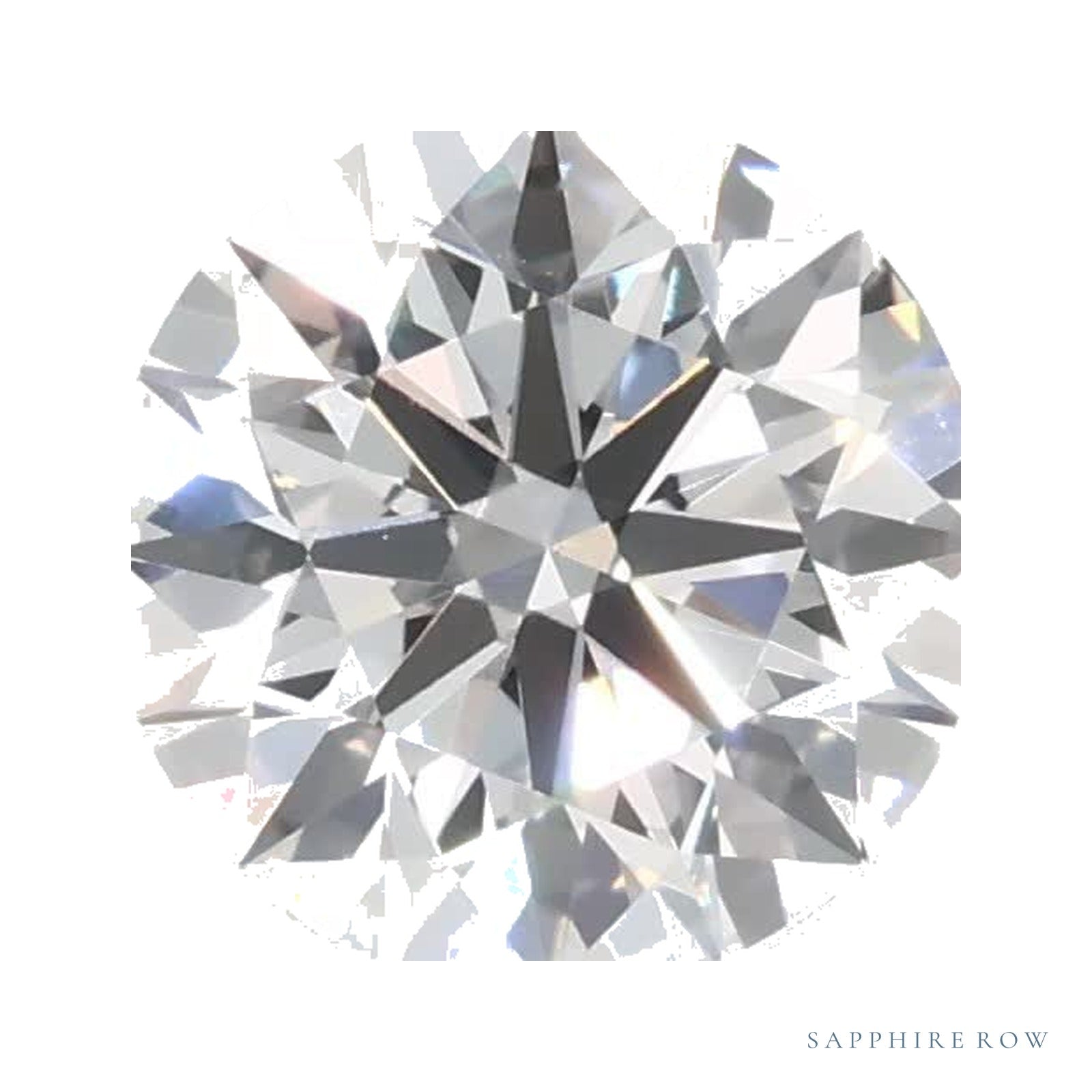 0.88 ct lab-grown diamond, round cut | Sapphire Row · cut4
