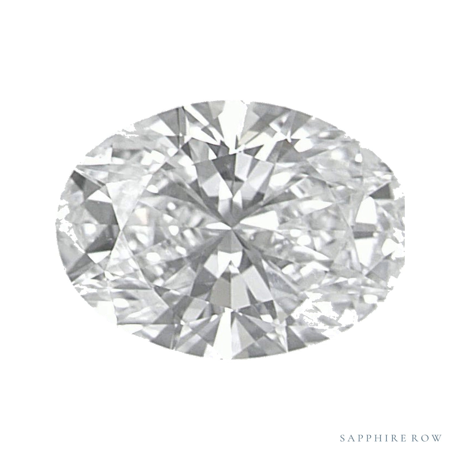 0.88 ct lab-grown diamond, oval cut | Sapphire Row · cut4