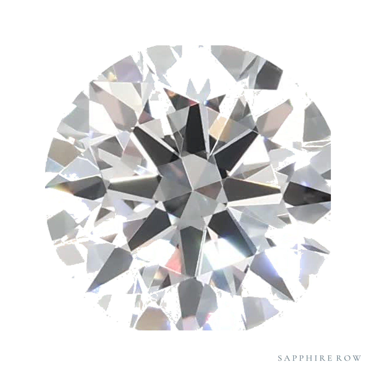 0.88 ct lab-grown diamond, round cut | Sapphire Row · cut4