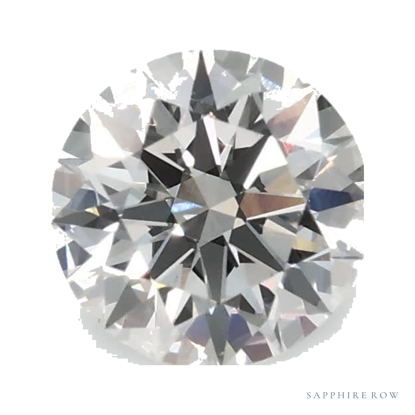 0.88 ct lab-grown diamond, round cut | Sapphire Row · cut4