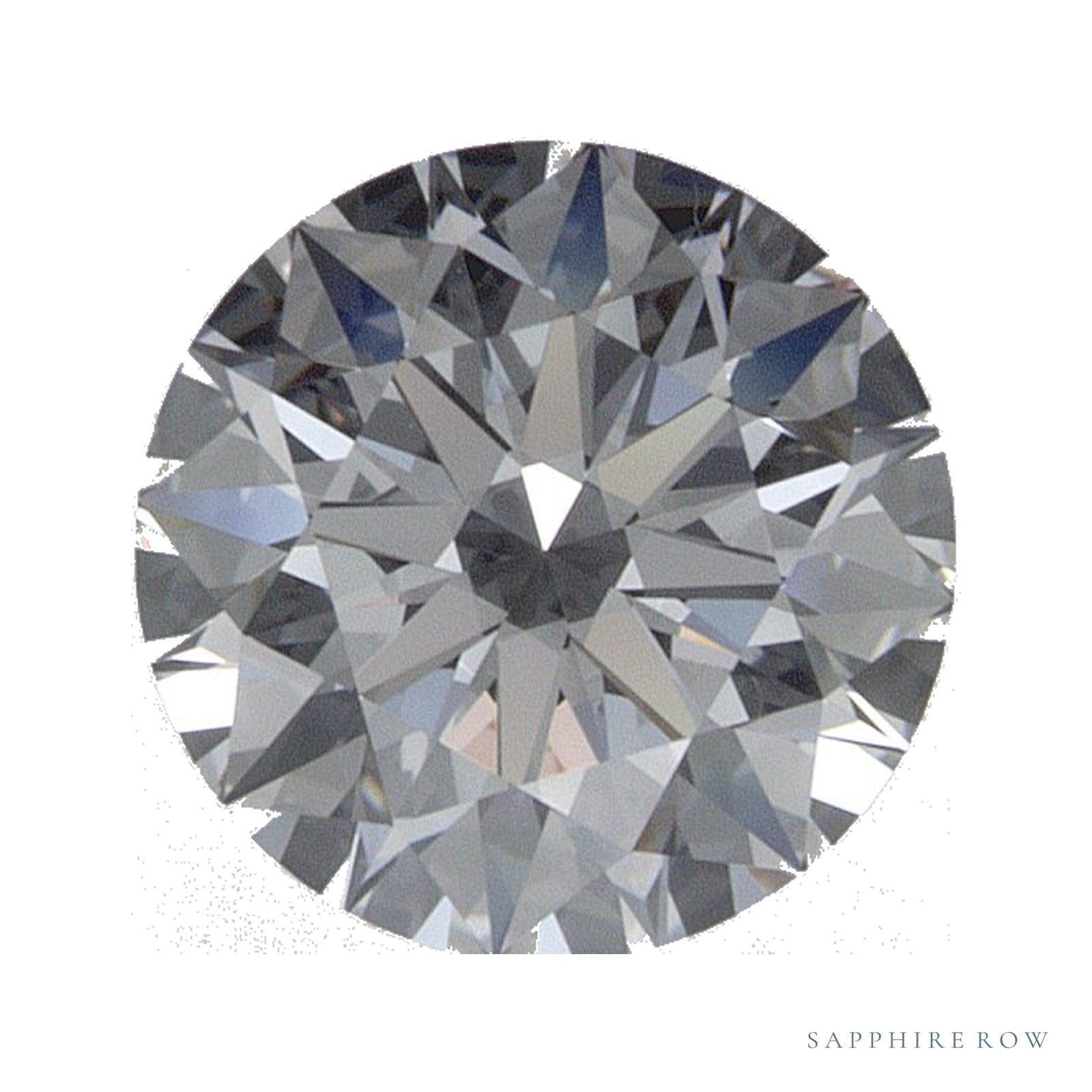 0.88 ct lab-grown diamond, round cut | Sapphire Row · cut4