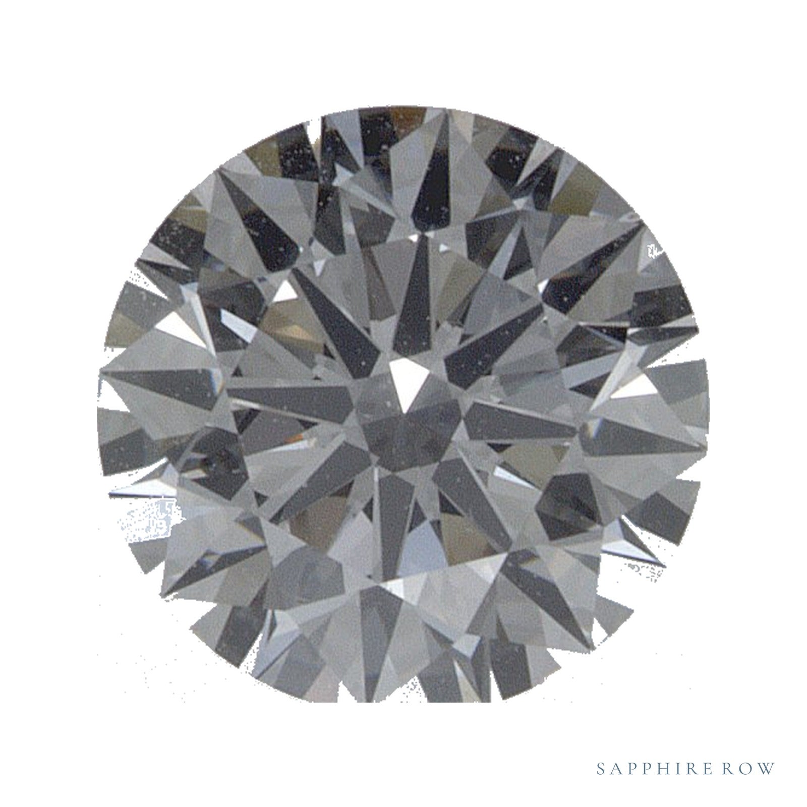 0.88 ct lab-grown diamond, round cut | Sapphire Row · cut4