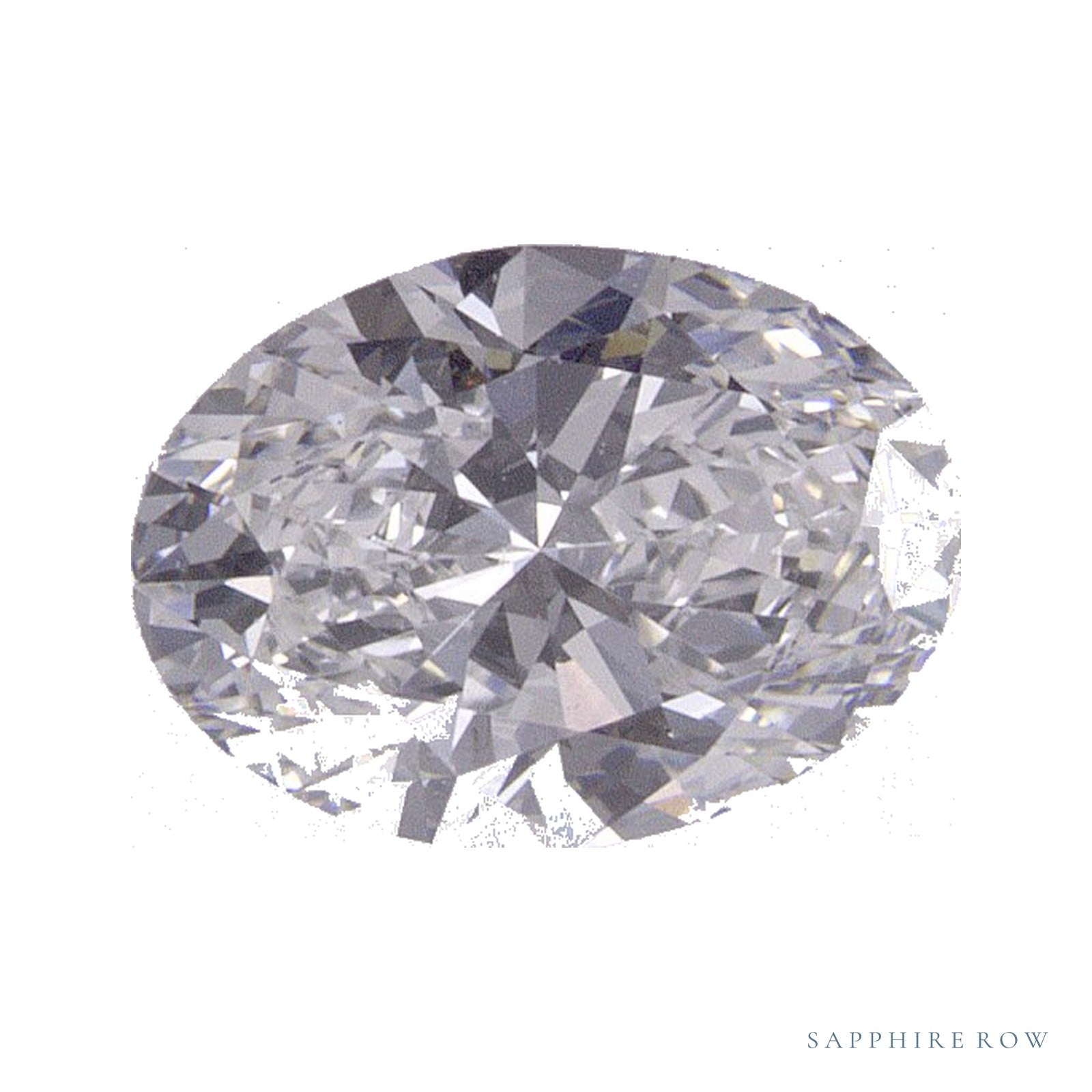 0.88 ct lab-grown diamond, oval cut | Sapphire Row · cut4