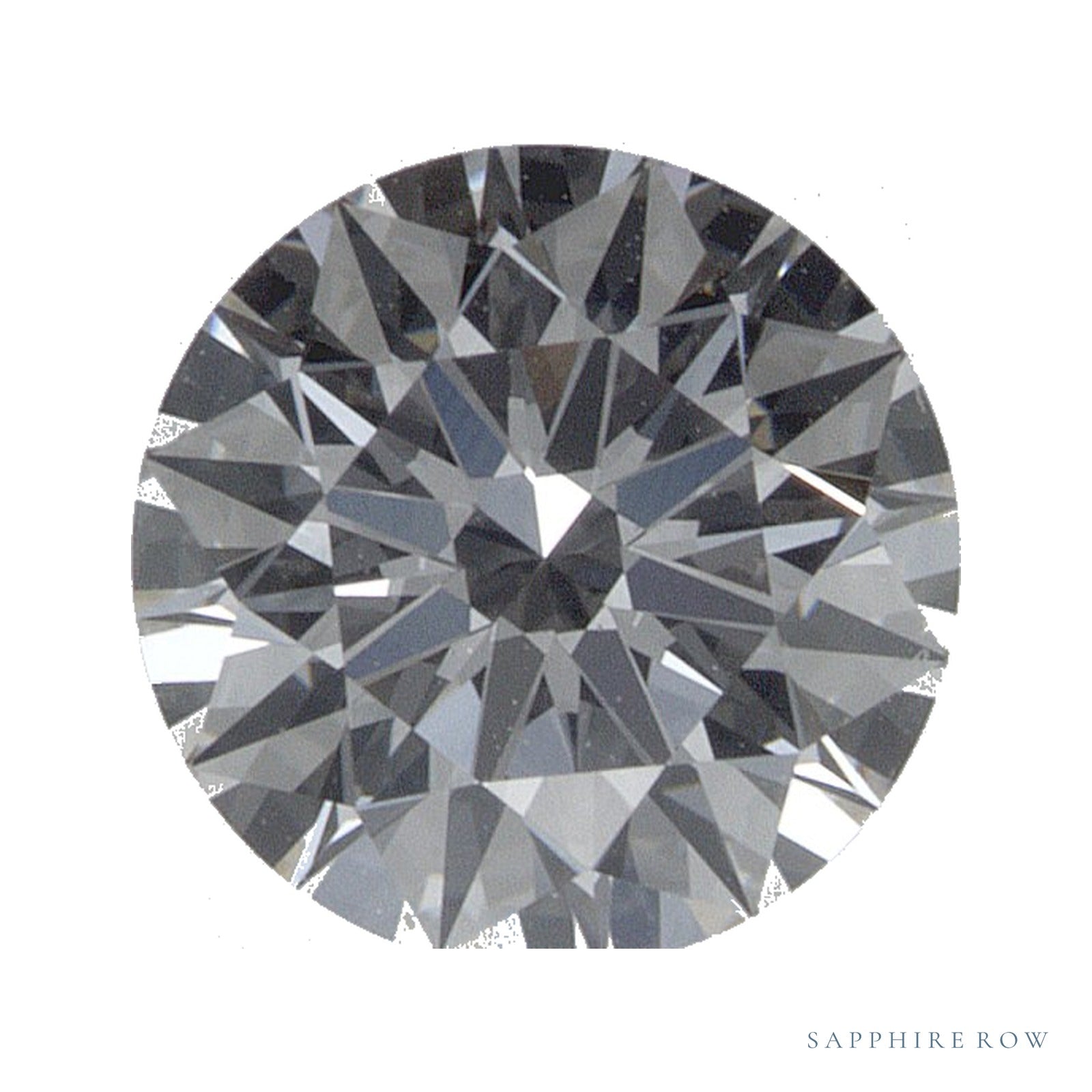 0.88 ct lab-grown diamond, round cut | Sapphire Row · cut4